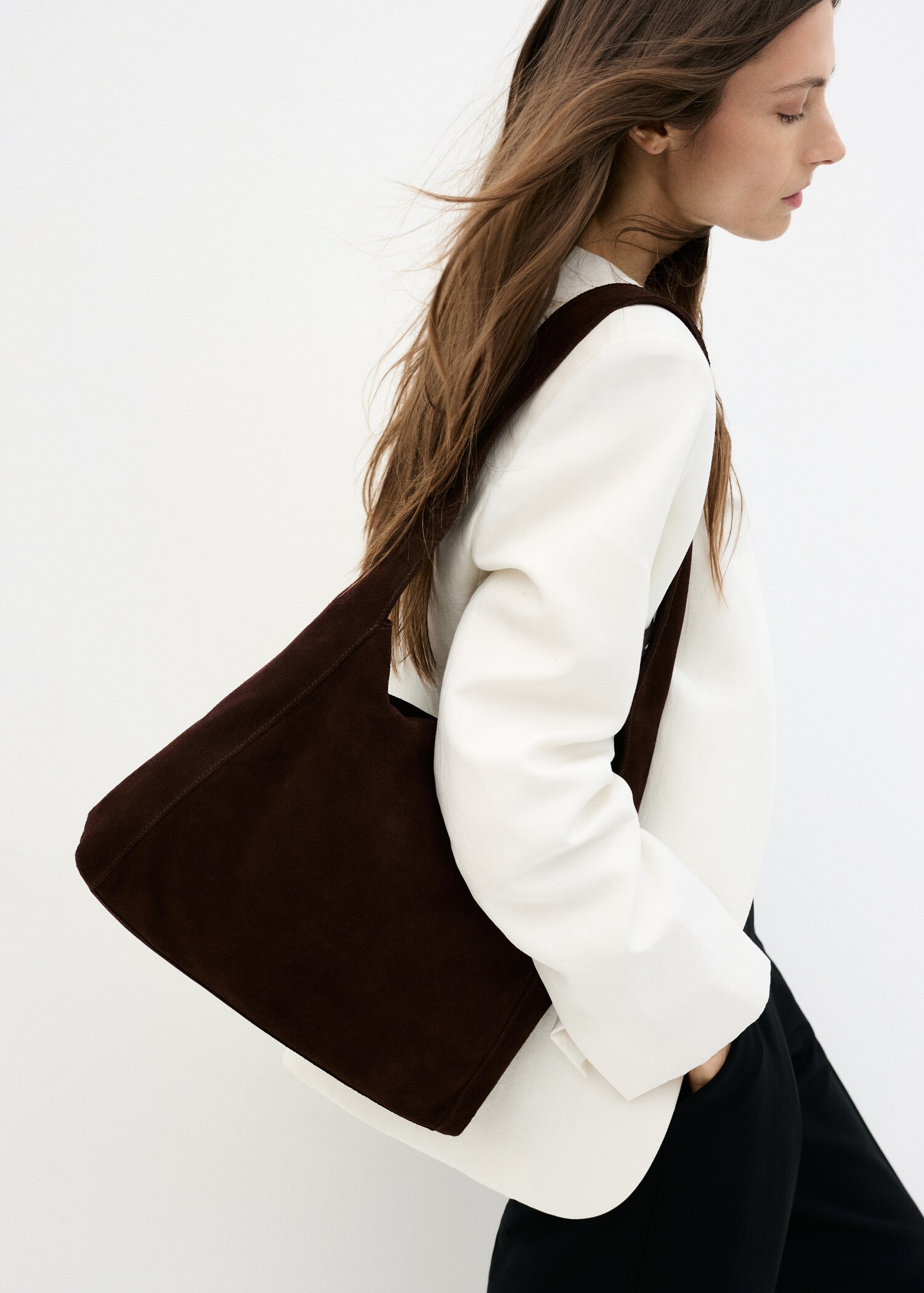 Suede shopper bag - Details of the article 9