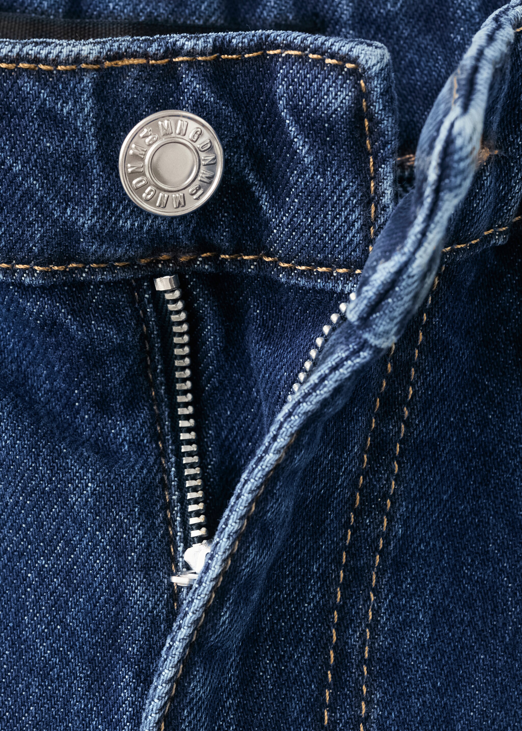 Jeans wide leg tiro medio - Detalle del artículo 8, Azul. Ref: 27054437-00.