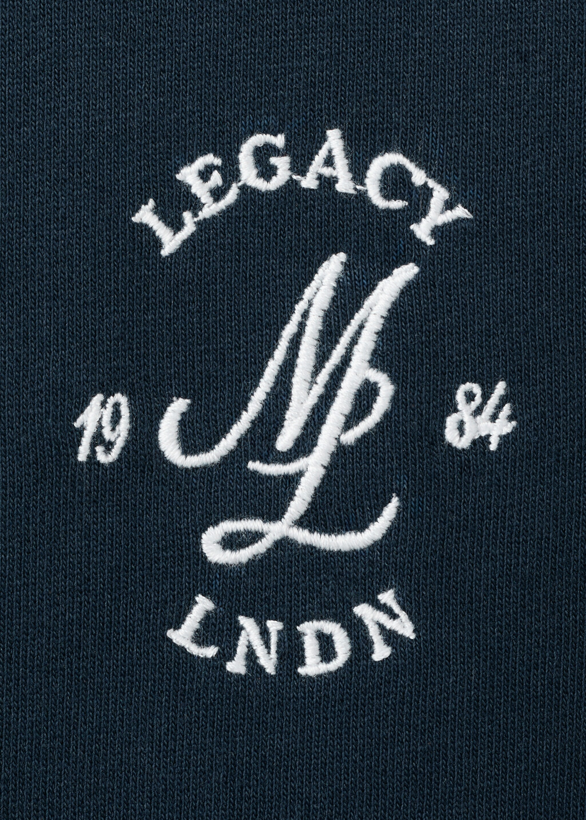 T-shirt heavyweight com bordado gráfico - Pormenor do artigo 8, Azul-marinho. Ref: 27054438-00.