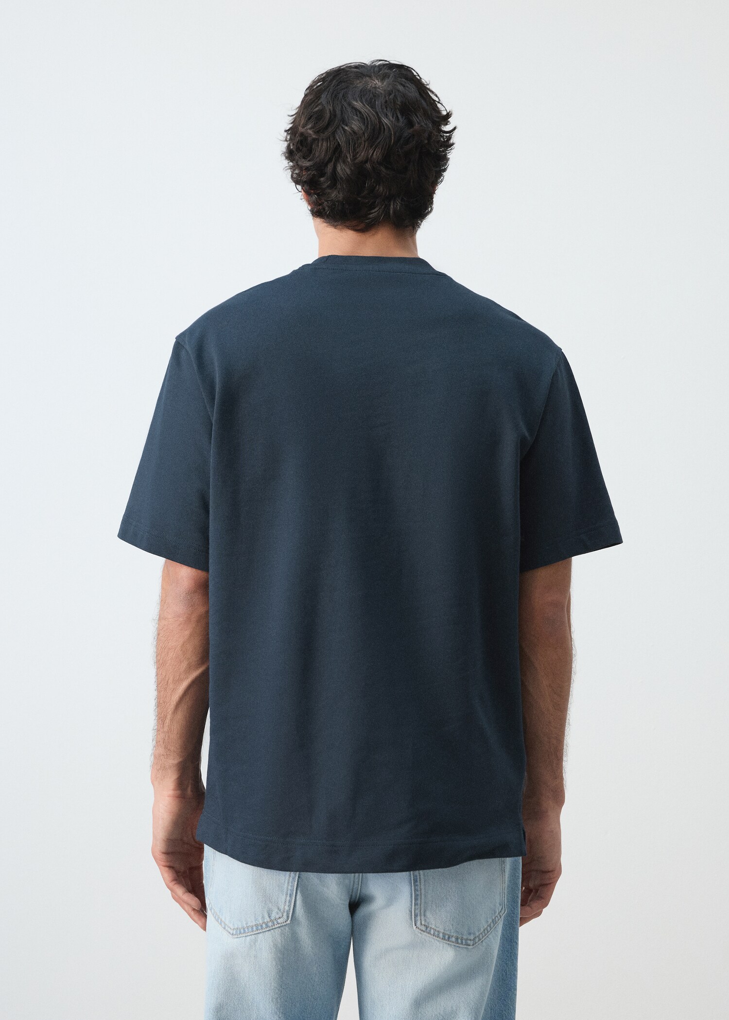 T-shirt heavyweight brodé graphique - Verso de l’article