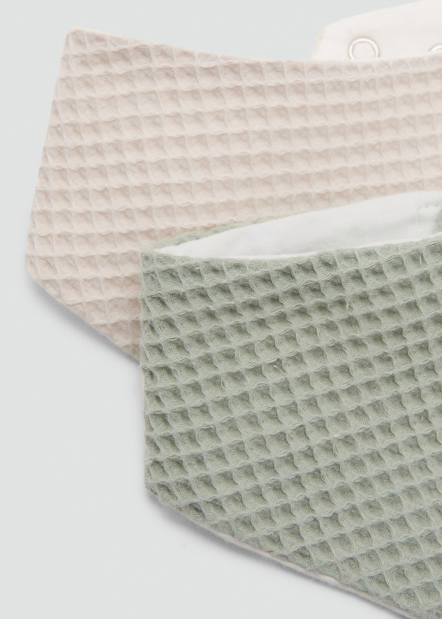 Pack 2 baberos algodón - Plano medio