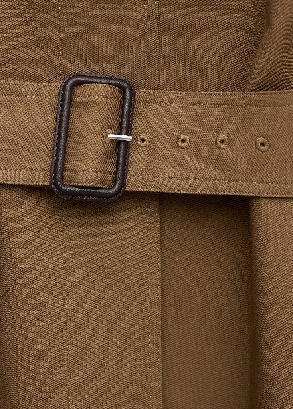 Mango Cotton trench coat with belt