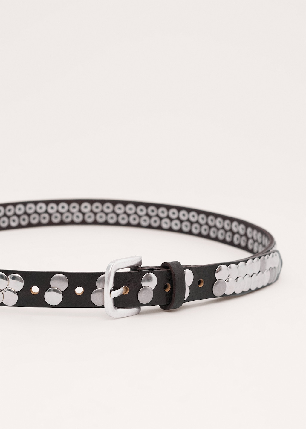 Stud leather belt - image 3