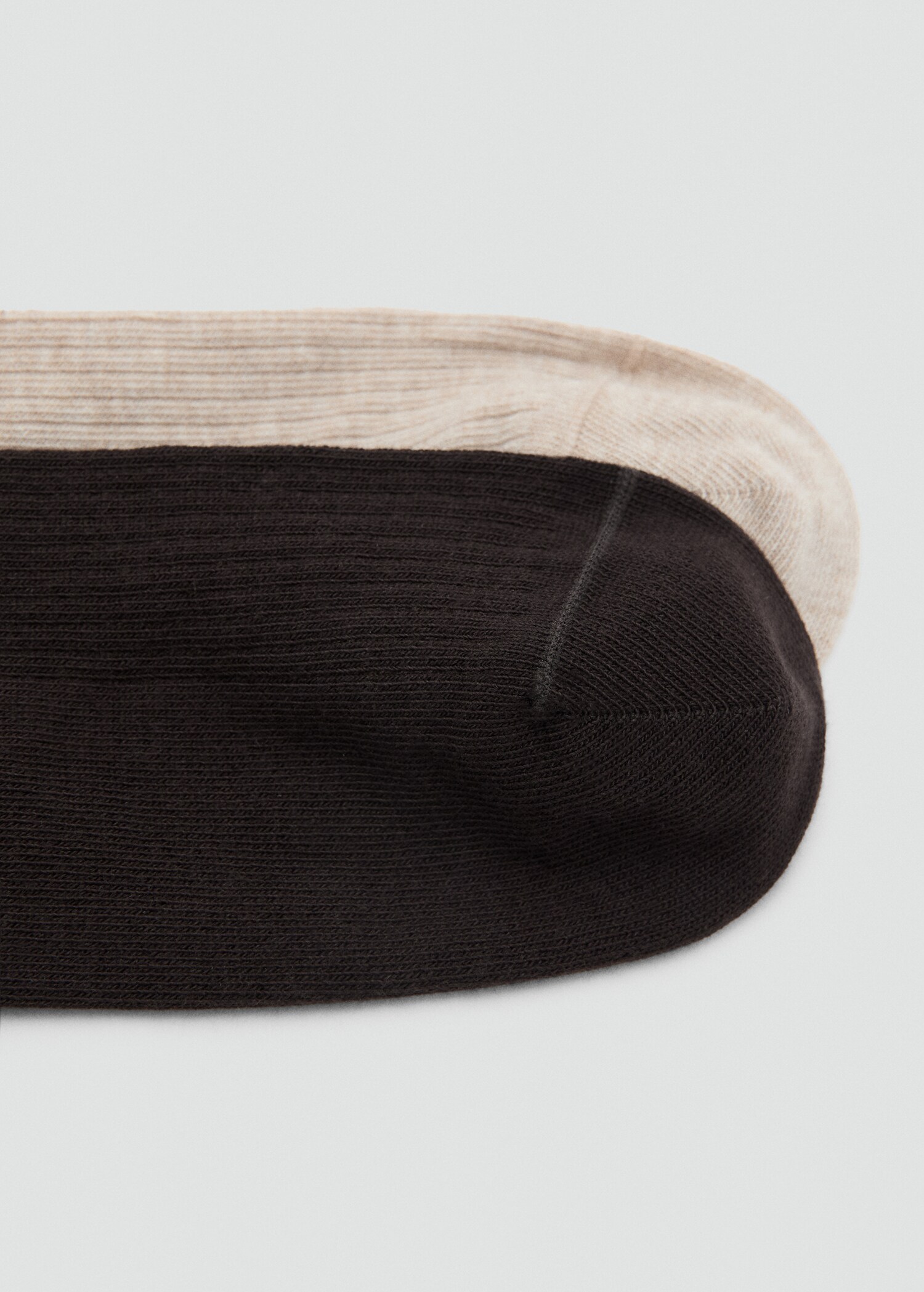 حزمة من 2 جوارب قطنية مضلعة - تفاصيل المنتج 1