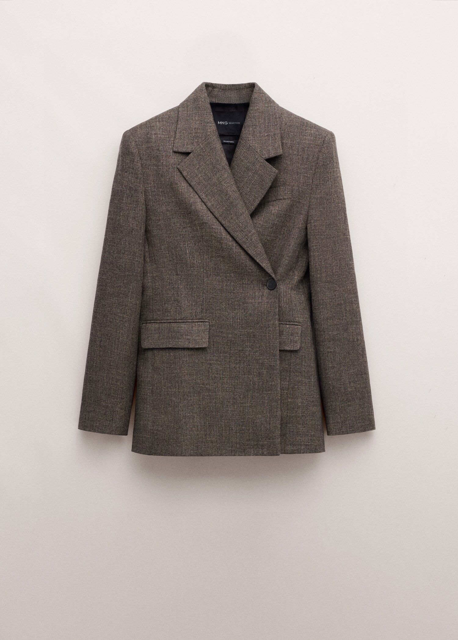 جاكيت بليزر مزدوج الصدر بنمط مموه - منتج دون نموذج