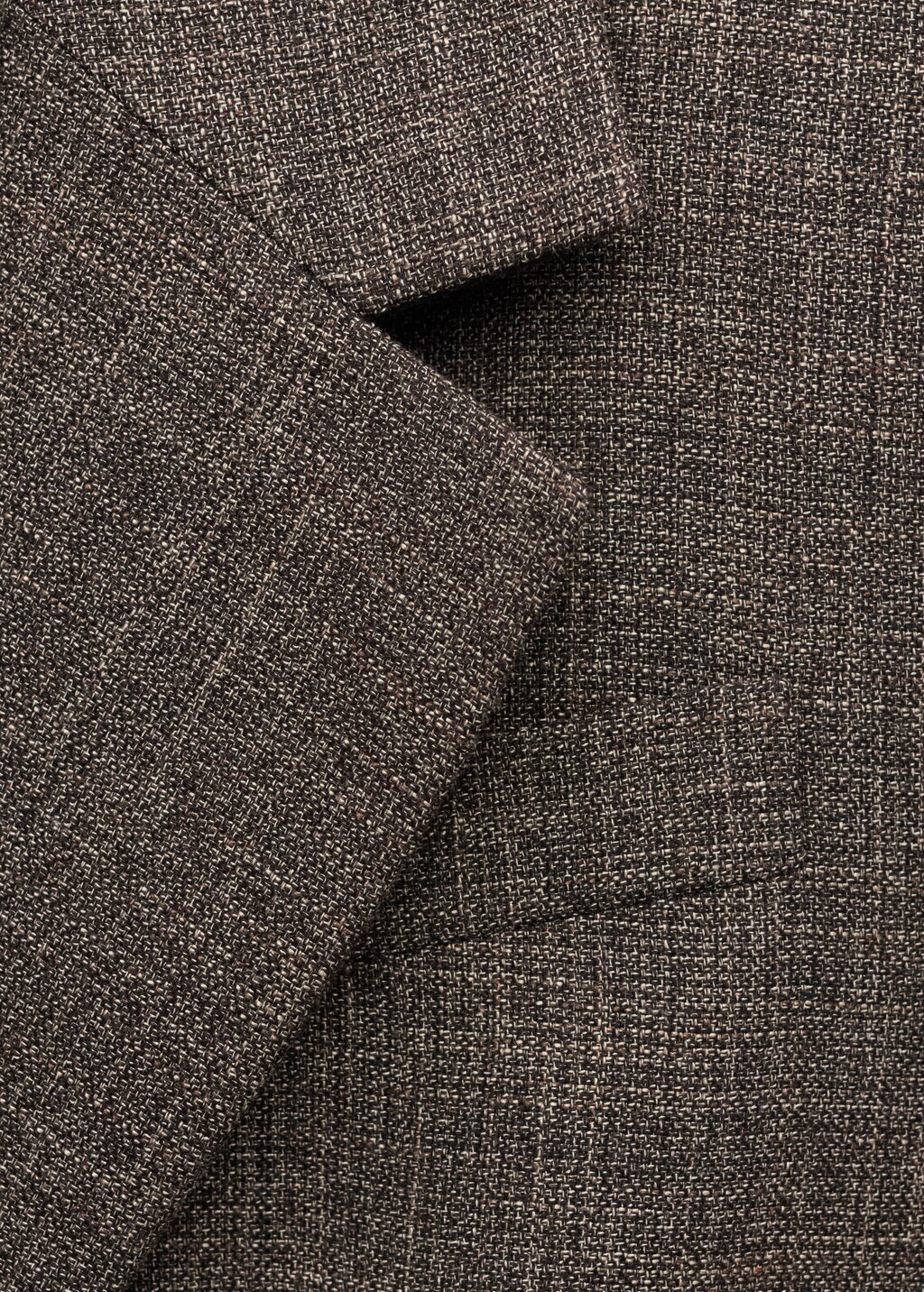 Herringbone double-breasted suit blazer - image 5