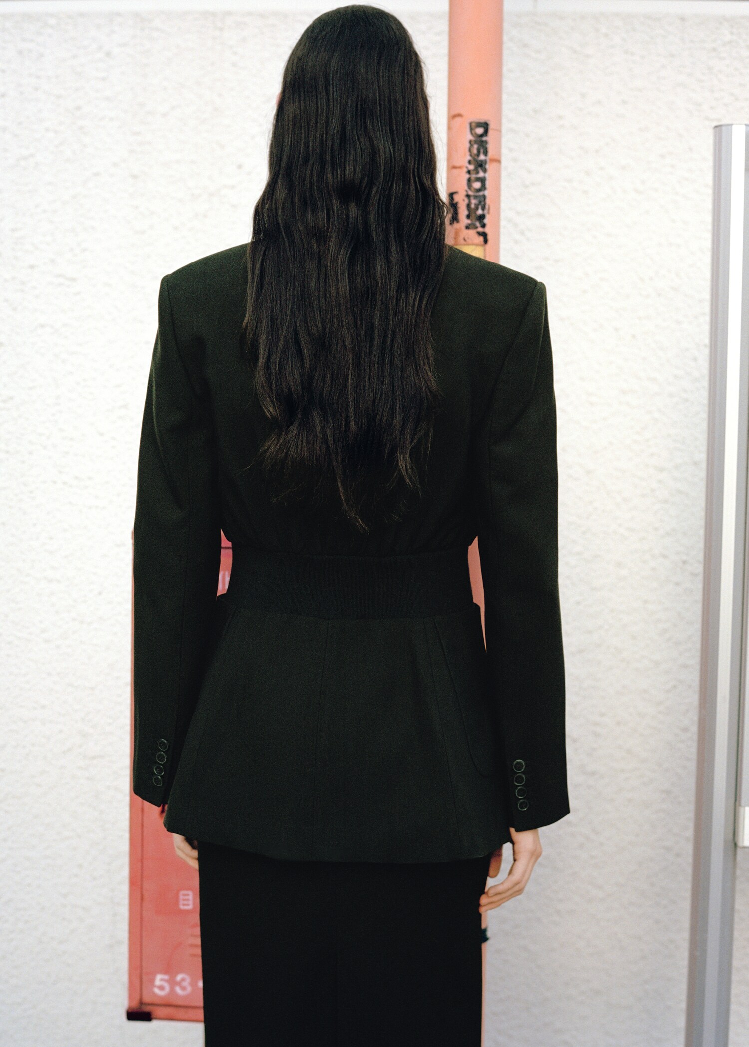 Fitted lyocell jacket - Reverse of the article