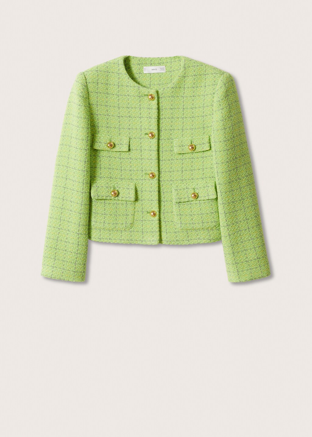 Tweed jacket with pockets - Women | MANGO Kosovo