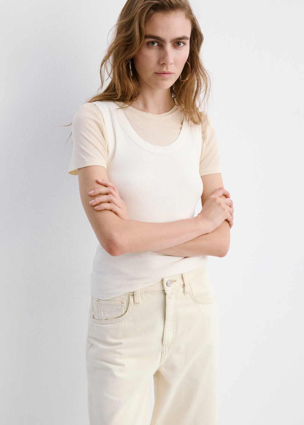 High-waisted barrel jeans - image 3