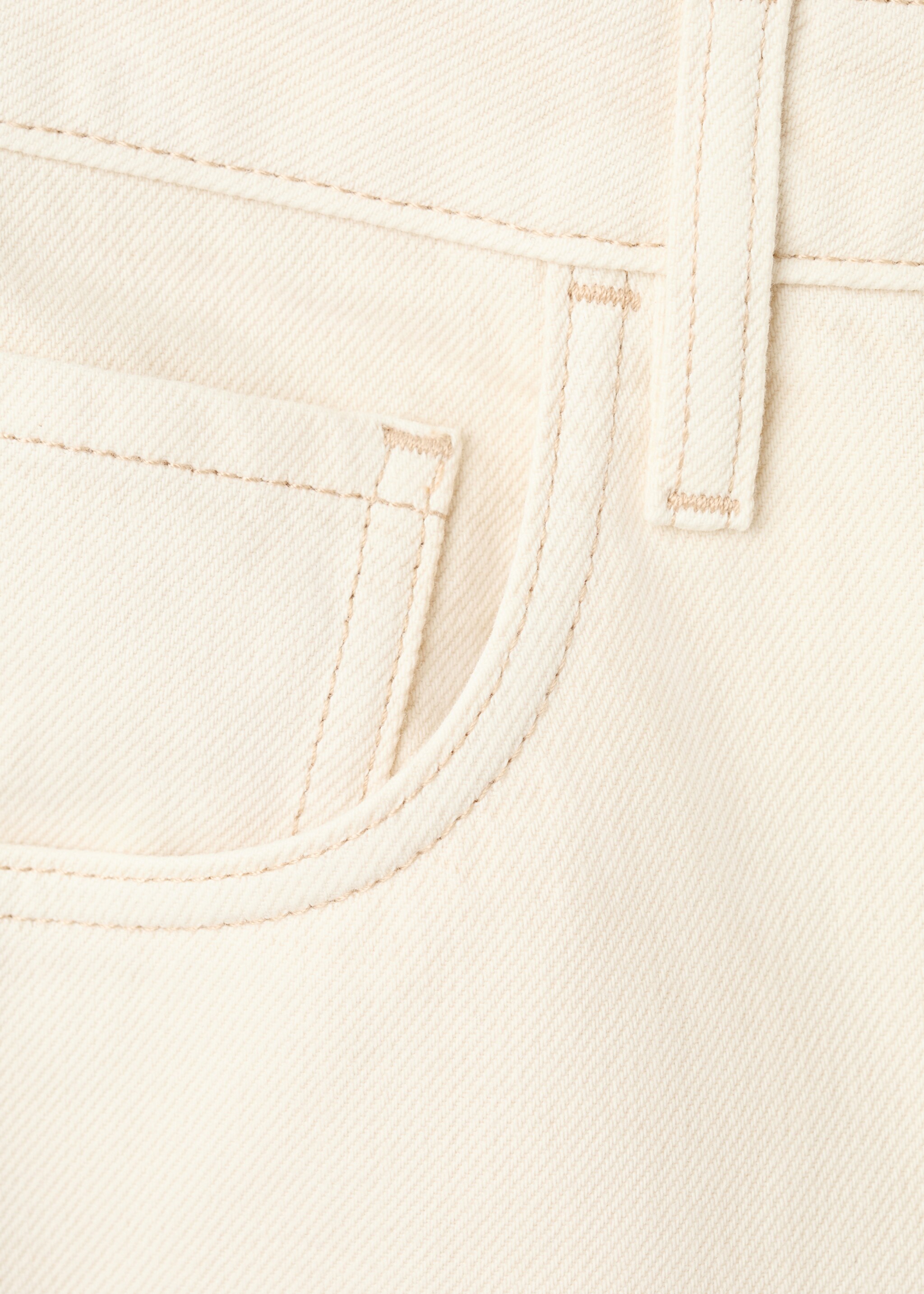 High-waisted barrel jeans - Details of the article 0, Off White. Ref: 27054770-00.