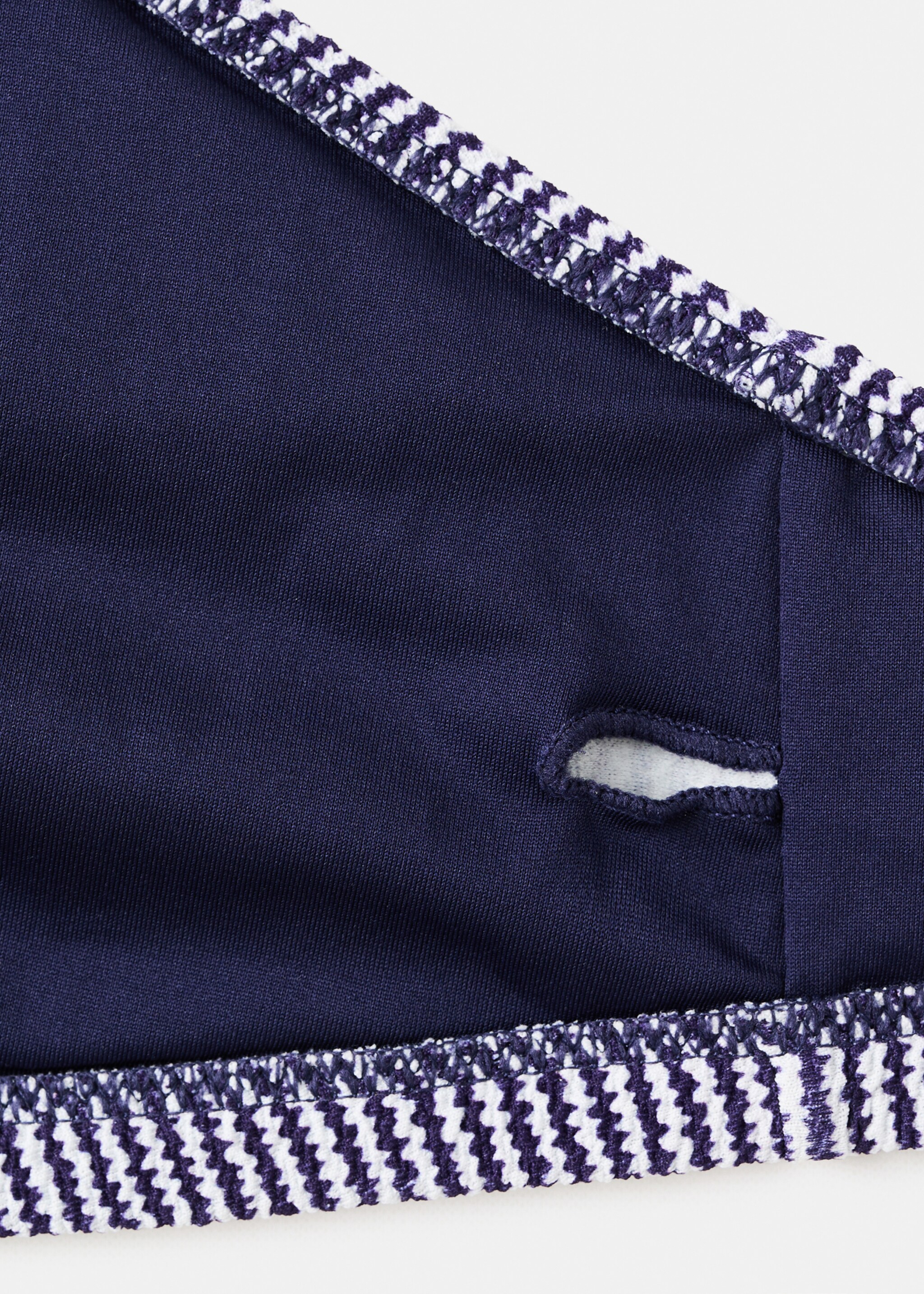 Bikini texturé rayures - Détail de l'article 0, Bleu marine. Ref: 27054772-00.