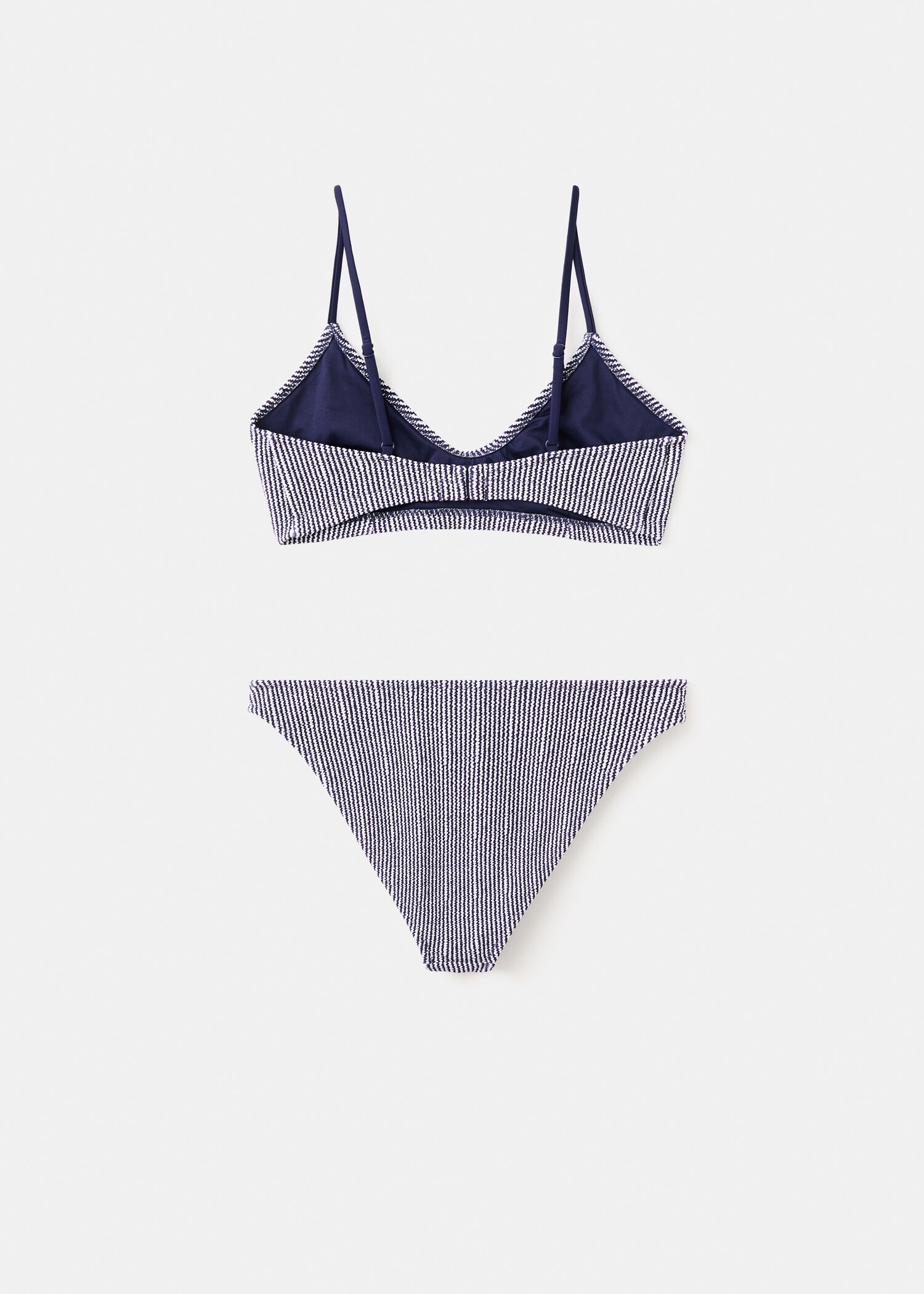 Bikini texturé rayures - Verso de l’article