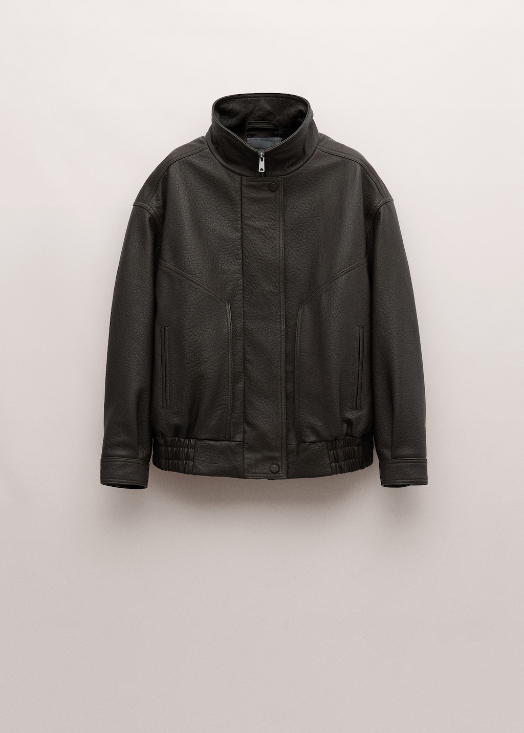 Oversized leather jacket - image 2