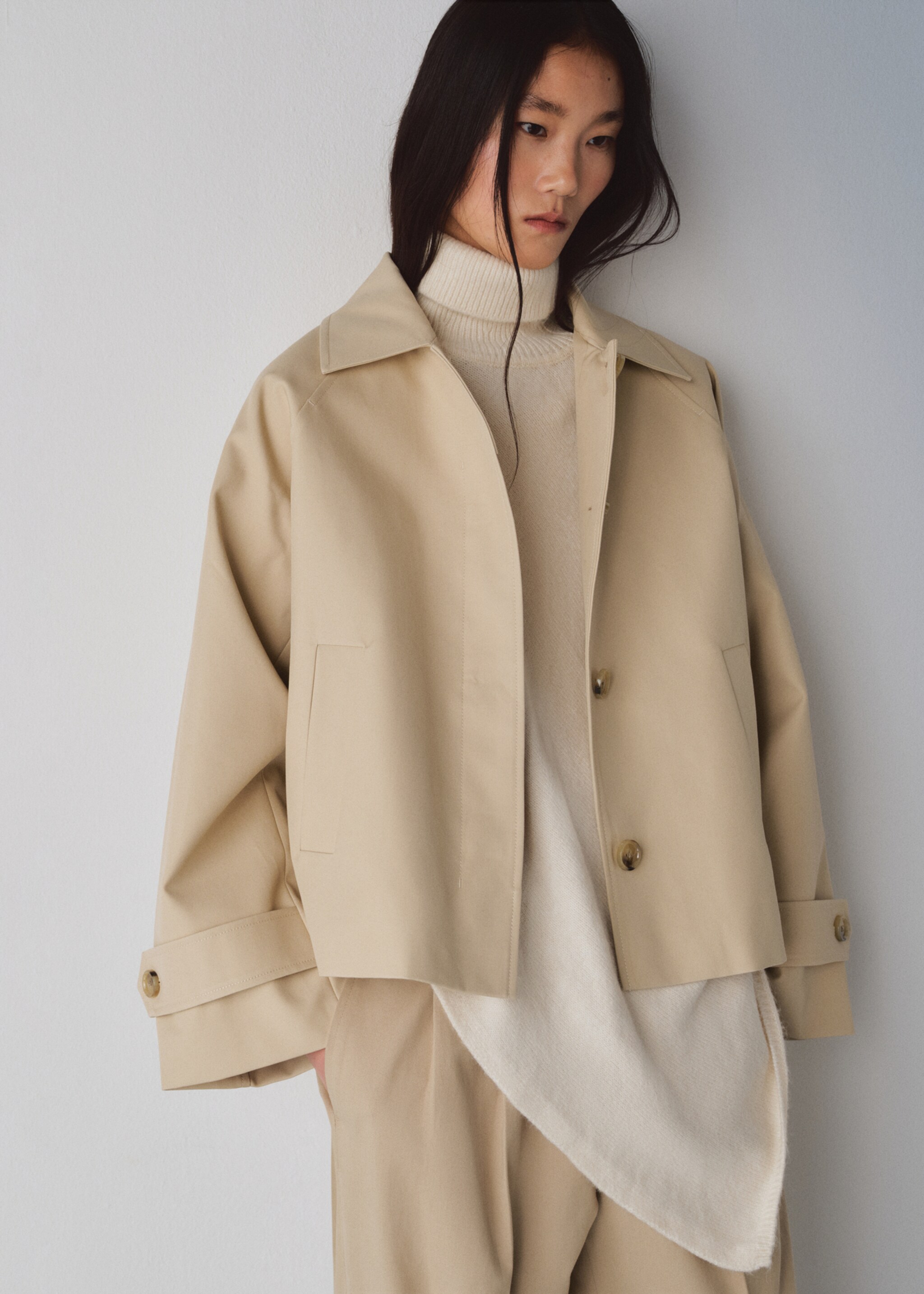 Chaqueta cuba - Detalle del artículo 1, Beige. Ref: 27054774-00.