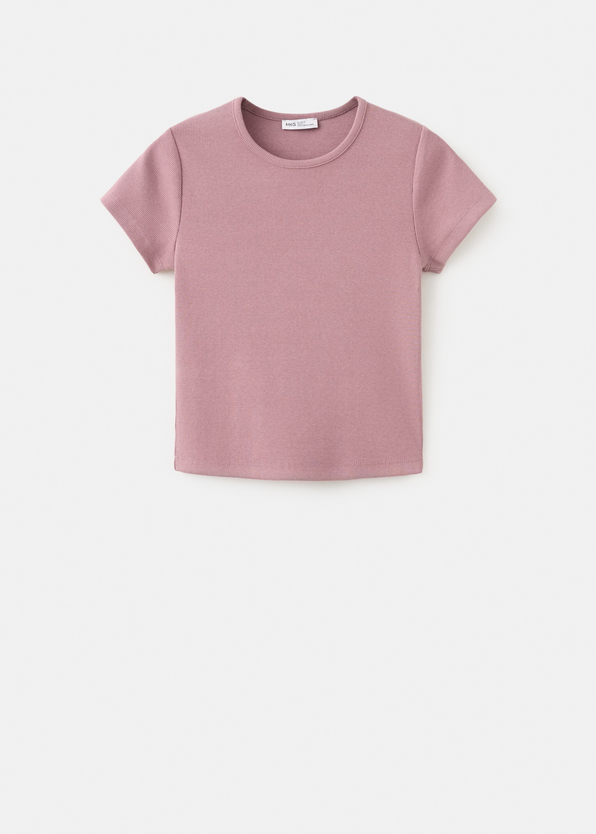 Knitted short-sleeve t-shirt - Article without model, Cherry. Ref: 27054776-00.