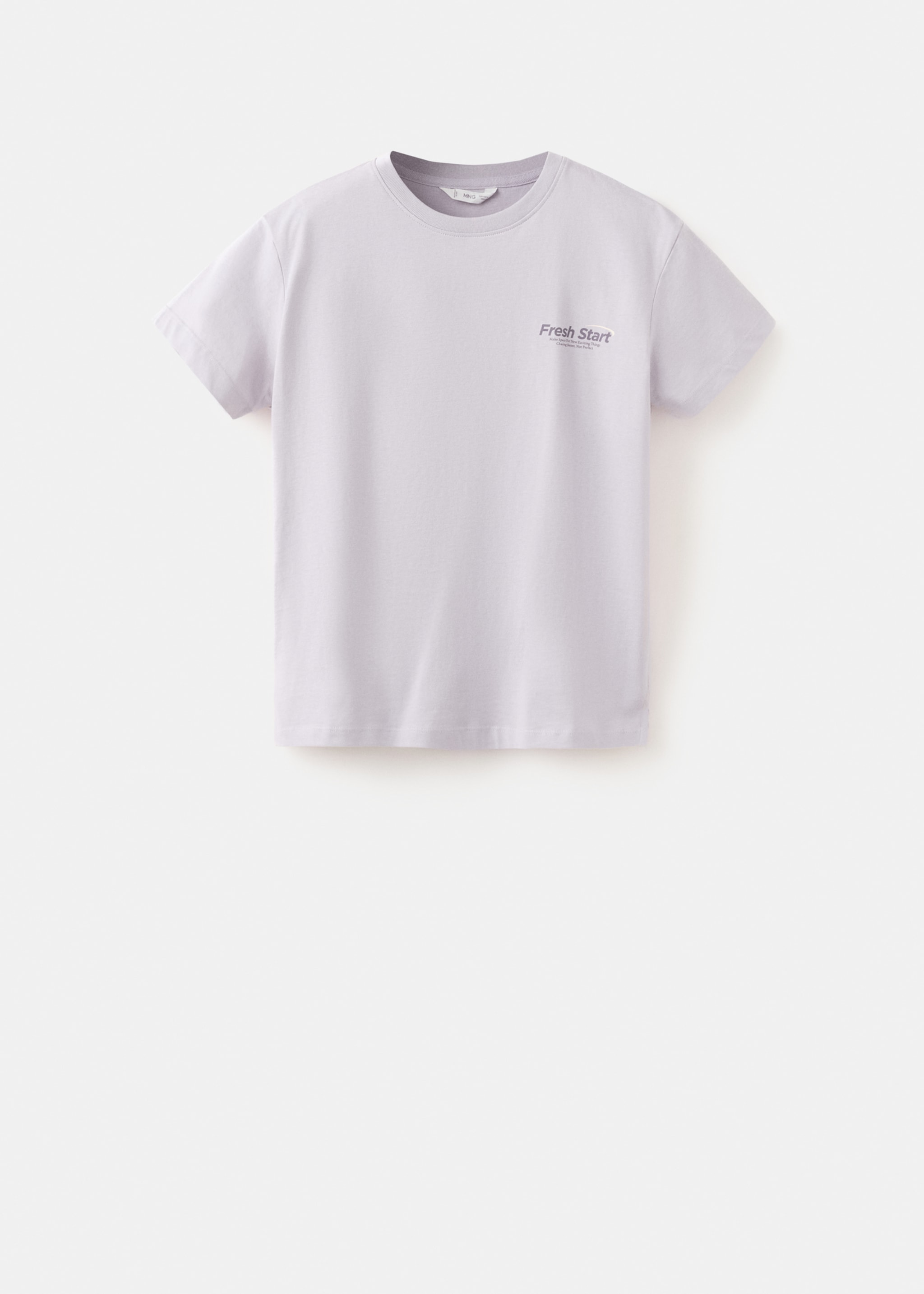 T-shirt en coton imprimé - Article sans modèle, Violet clair/pastel. Ref: 27054777-00.