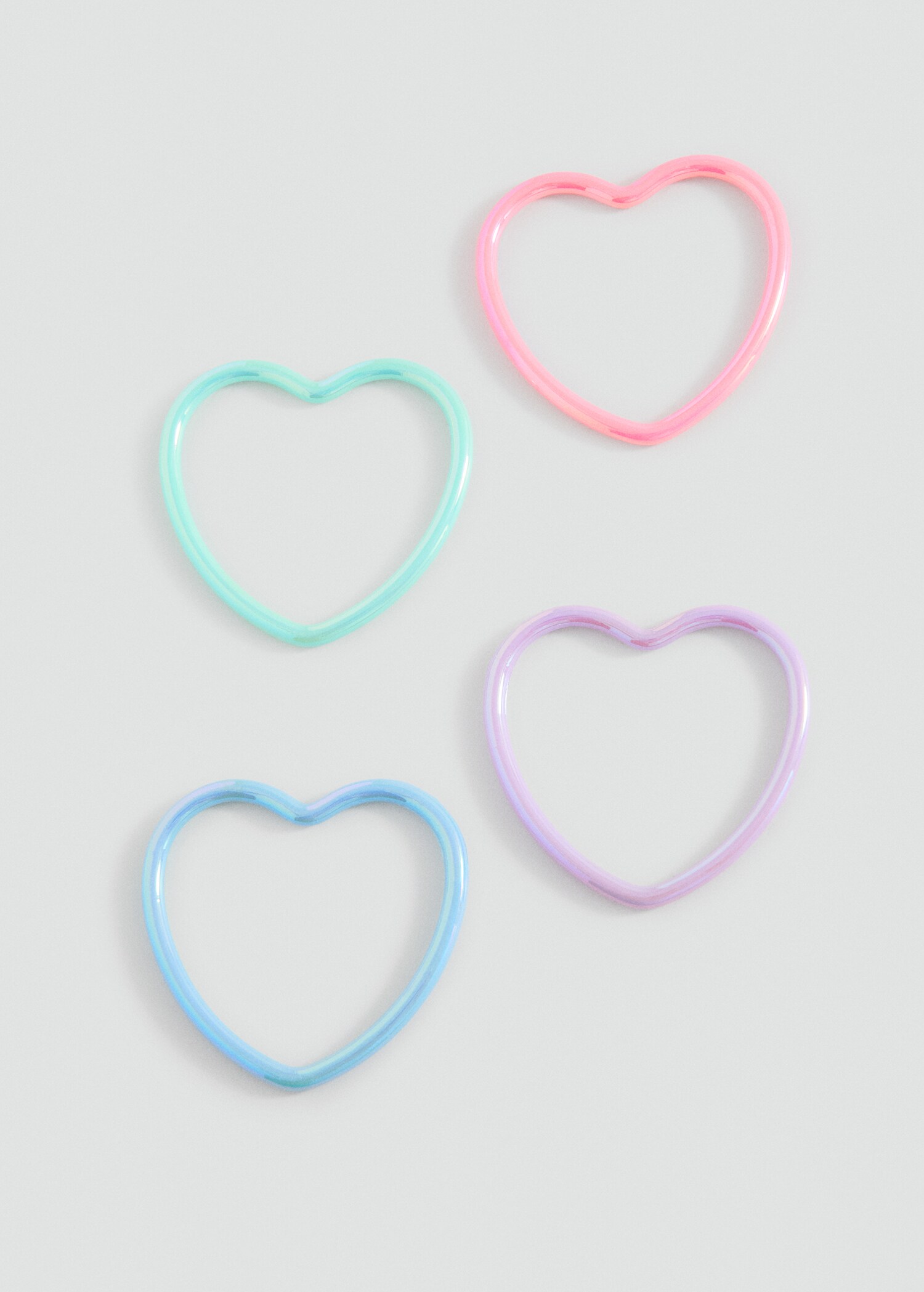 Pack de 4 bracelets cœurs - Plan moyen