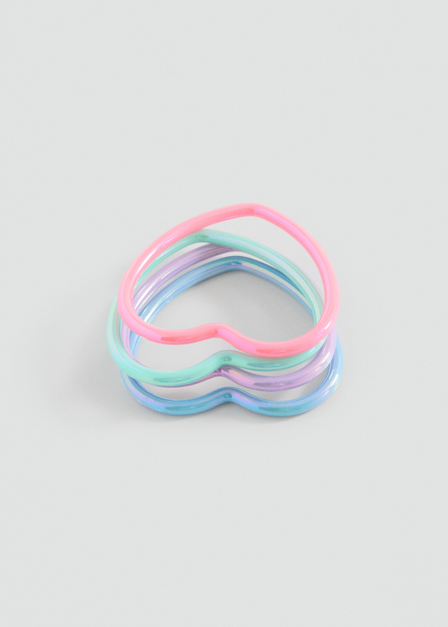 Pack de 4 bracelets cœurs - Article sans modèle