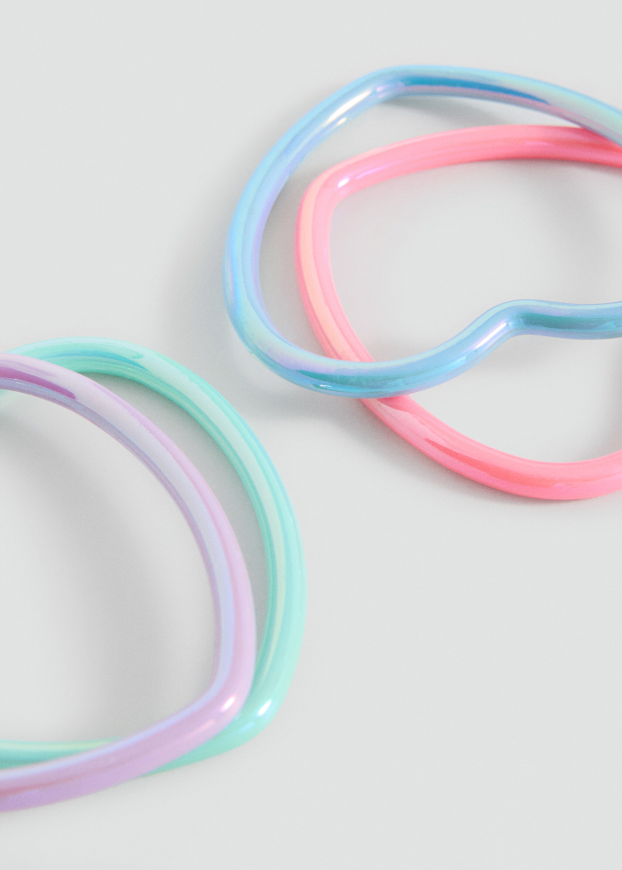 Pack de 4 bracelets cœurs - Détail de l'article 1, Rose. Ref: 27054779-00.