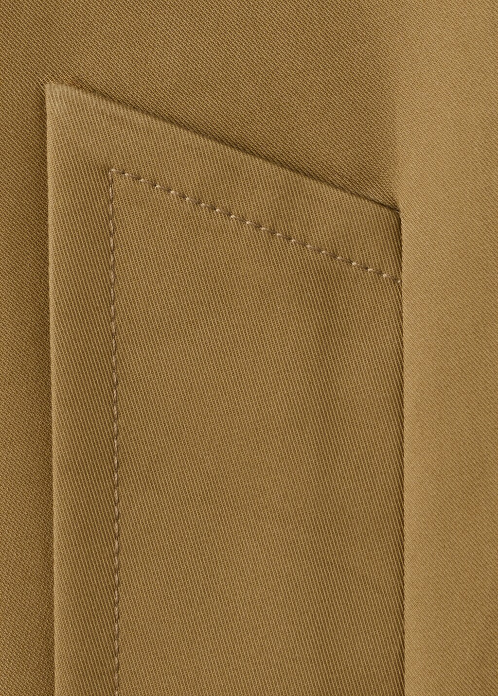 Trench coat with faux leather collar - image 5