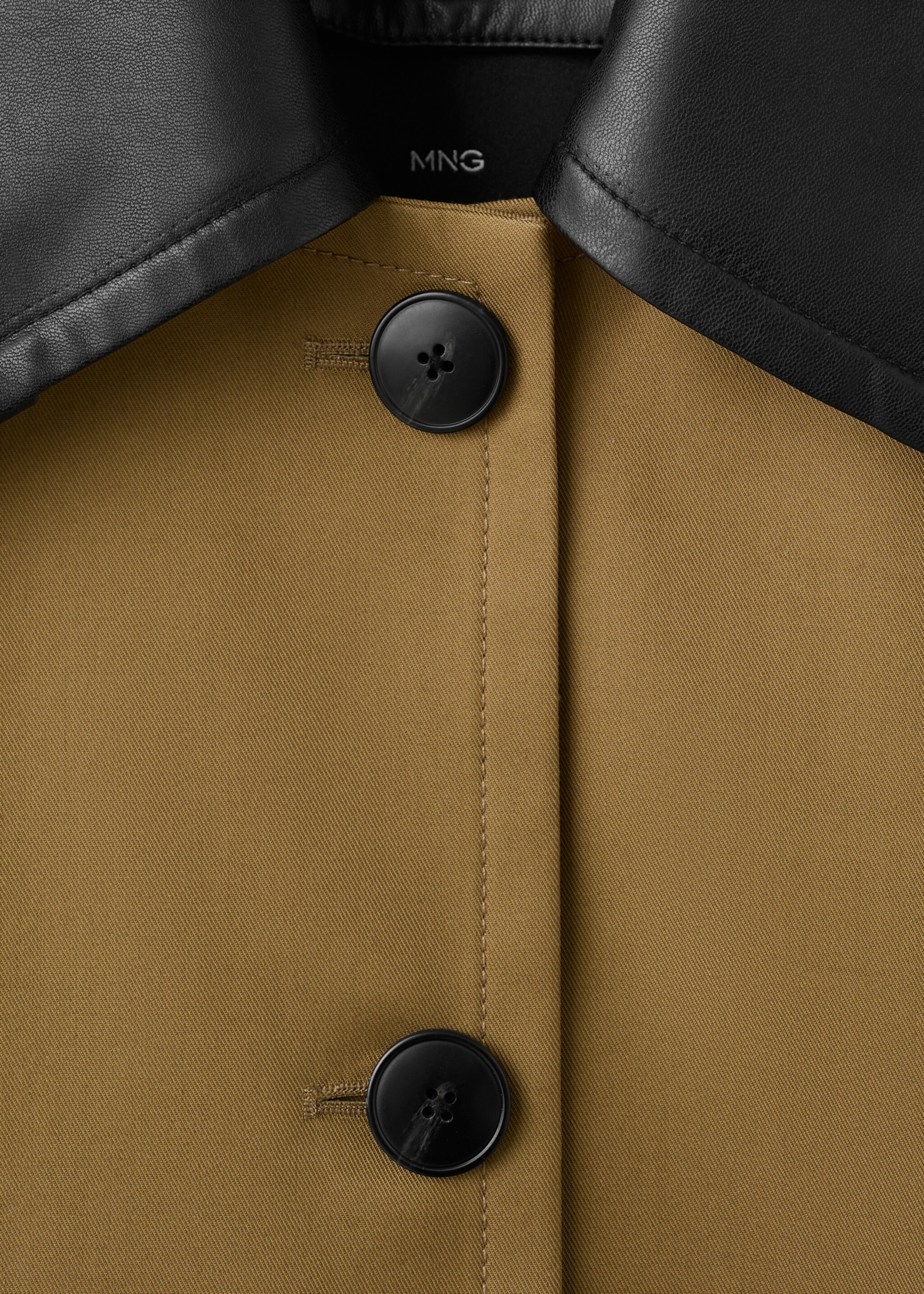 Trench coat diton - Details of the article 8, Medium Brown. Ref: 27054780-00.