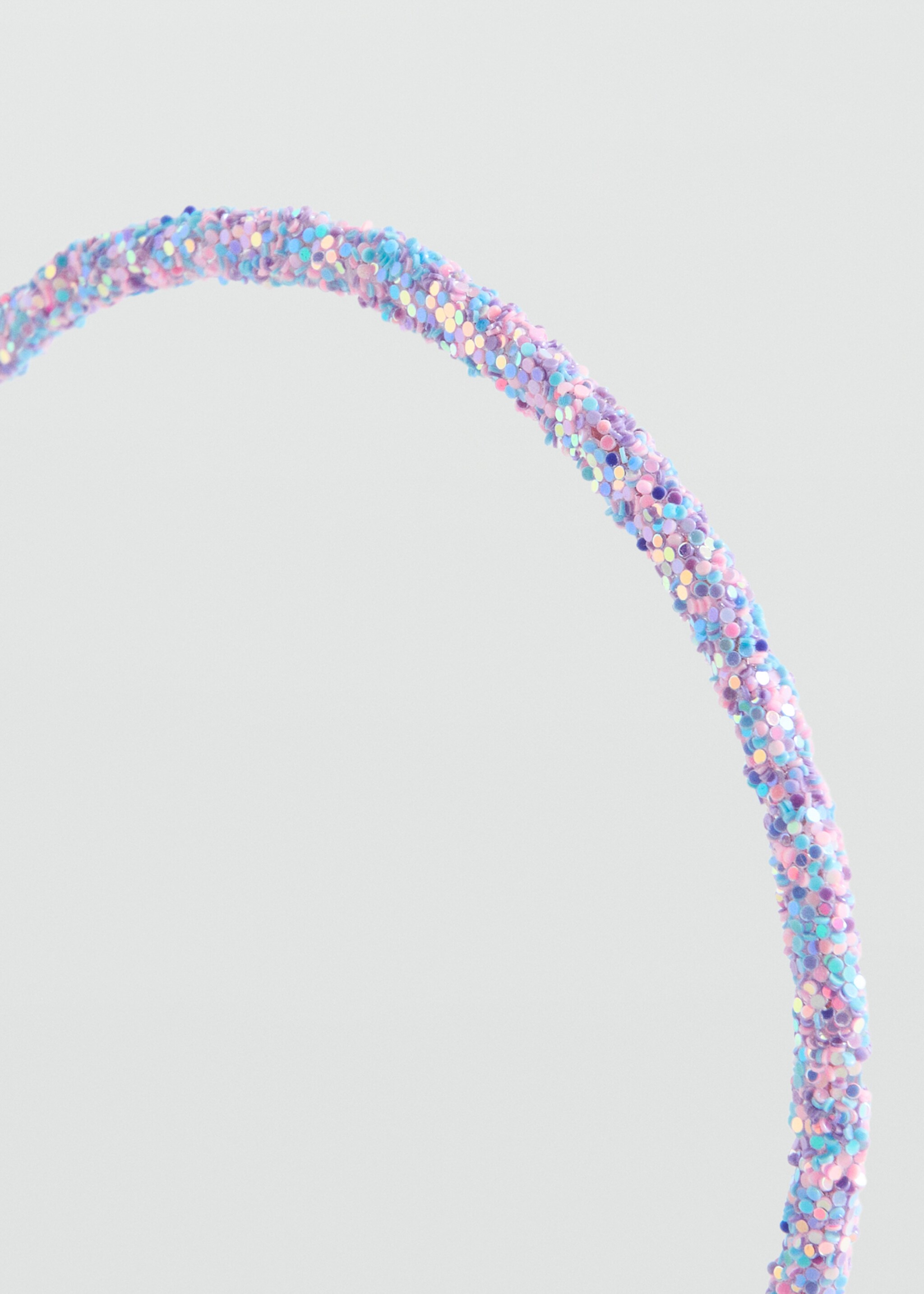 Glitter headband - Medium plane, Lilac. Ref: 27054783-00.