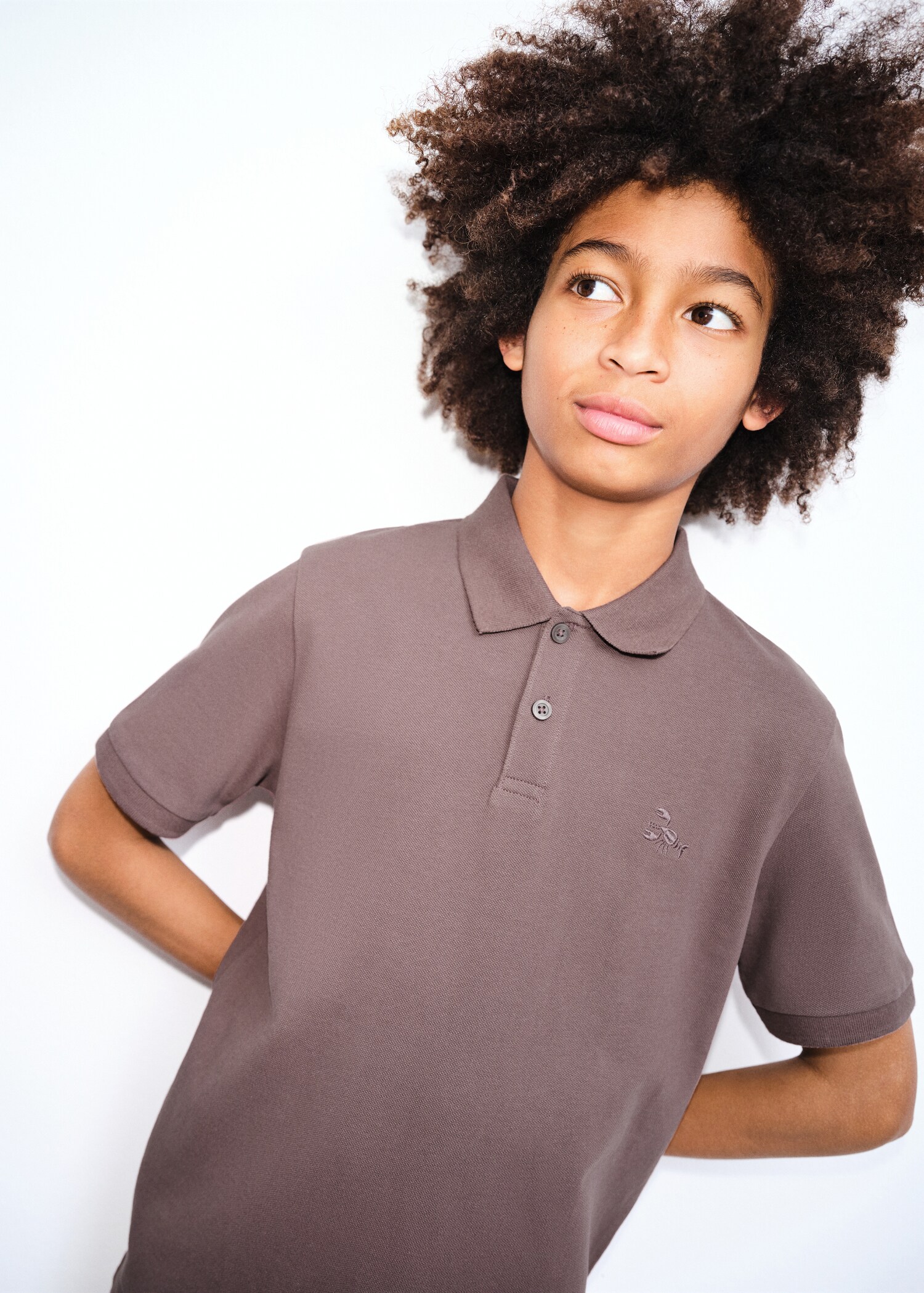 Cotton polo shirt - Details of the article 1