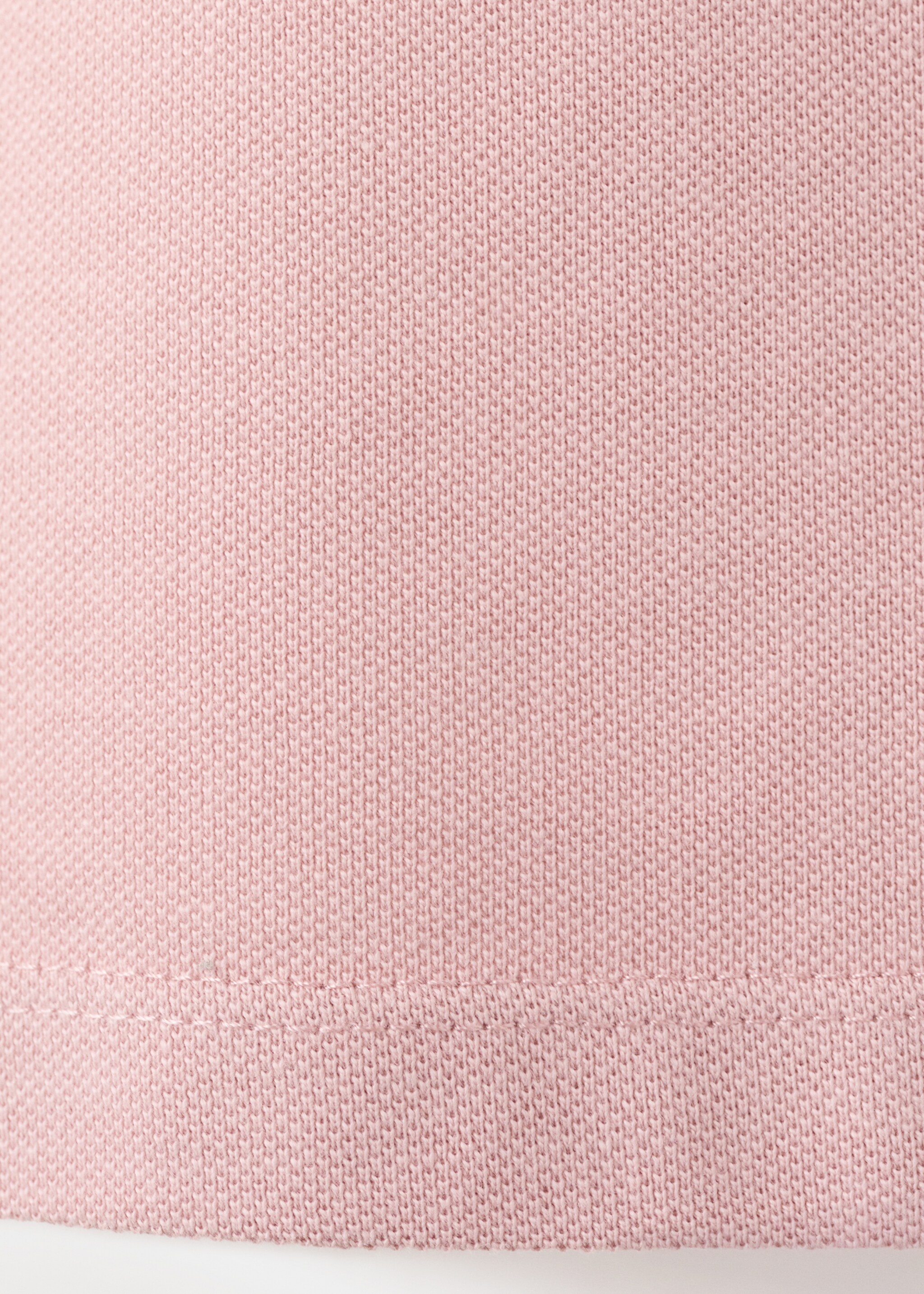 Cotton polo shirt - Details of the article 0, Pale Pink. Ref: 27055143-00.