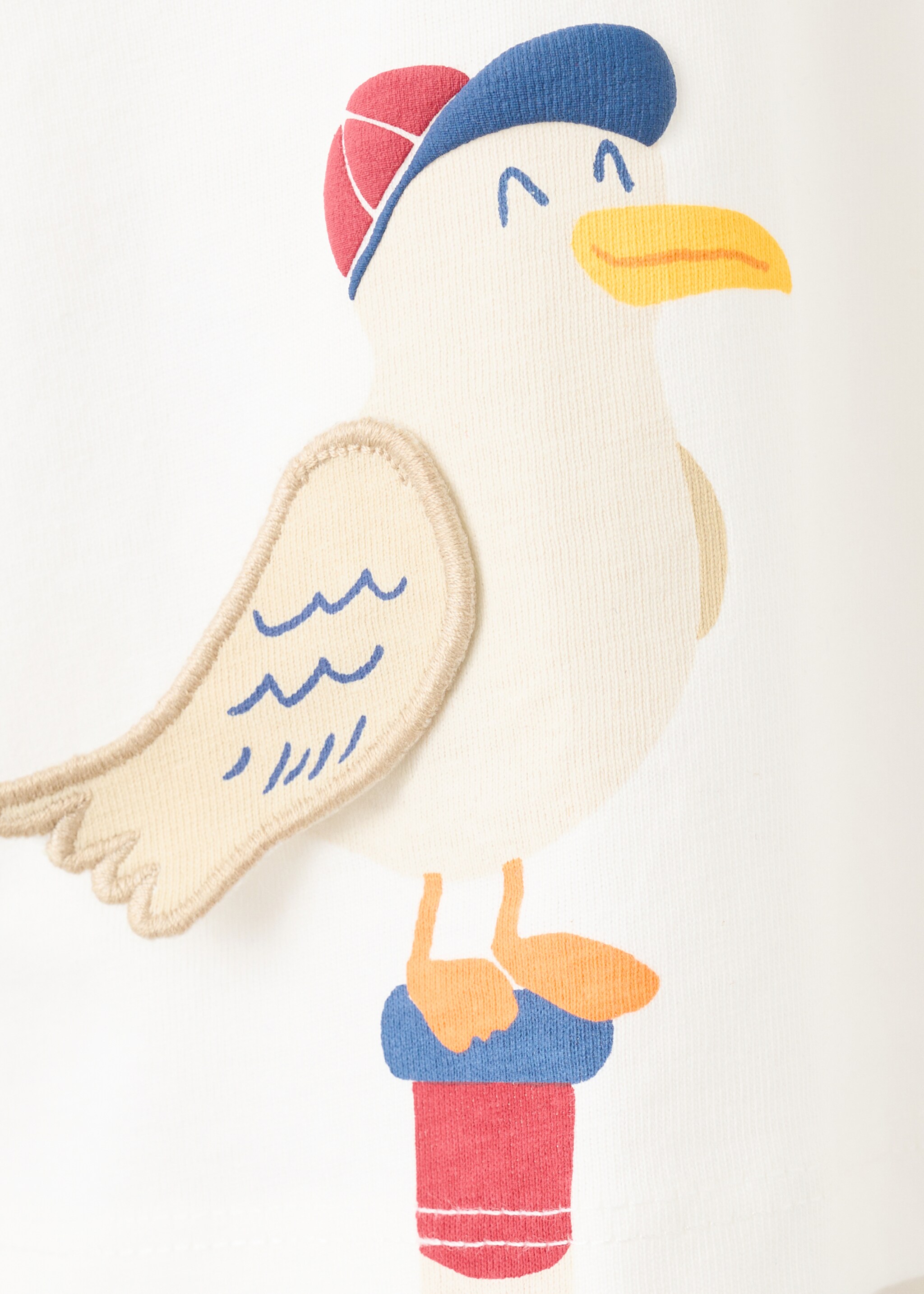 T-shirt en coton imprimé - Détail de l'article 0, Blanc cassé. Ref: 27055144-00.