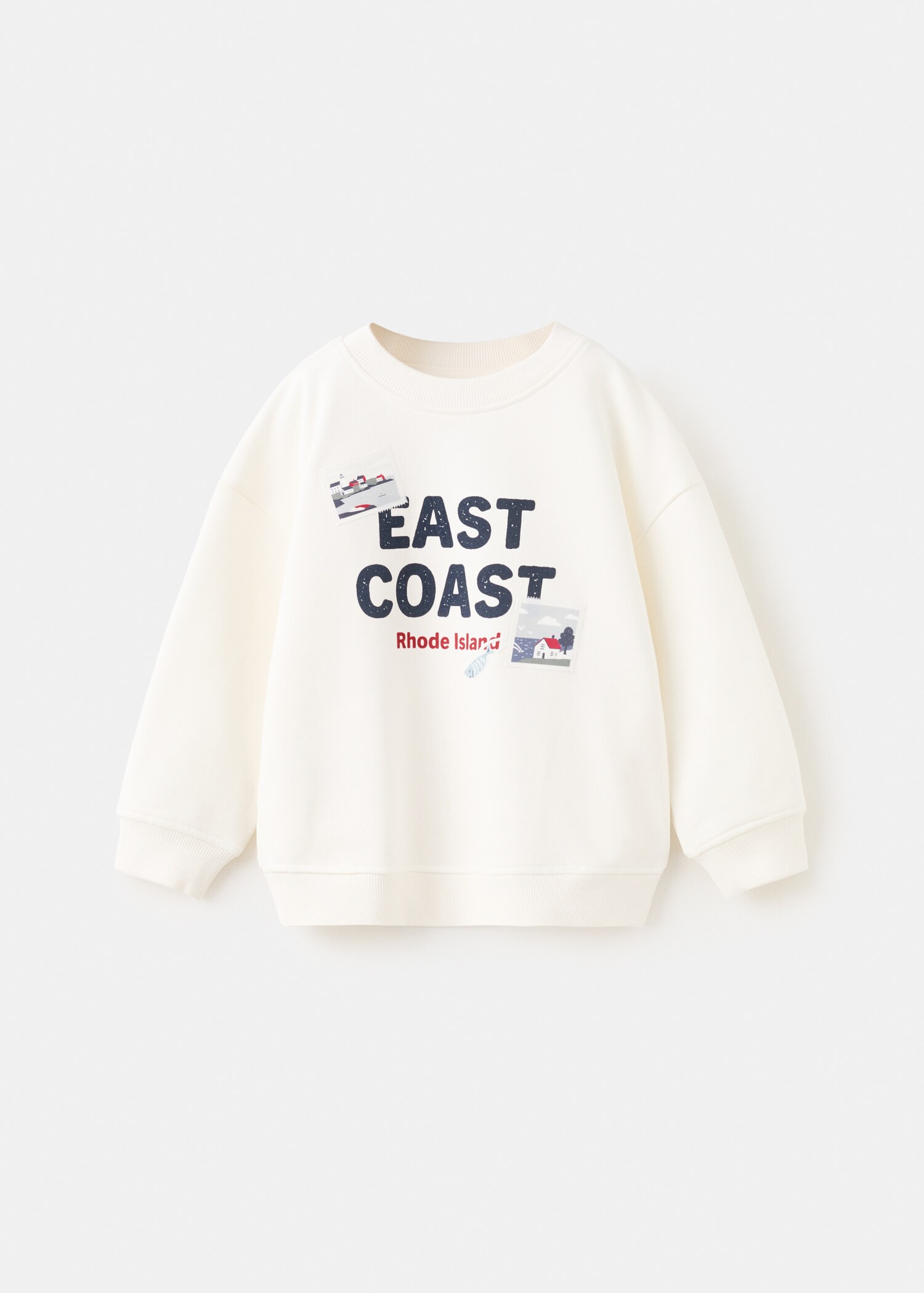 Printed cotton sweatshirt - Article without model