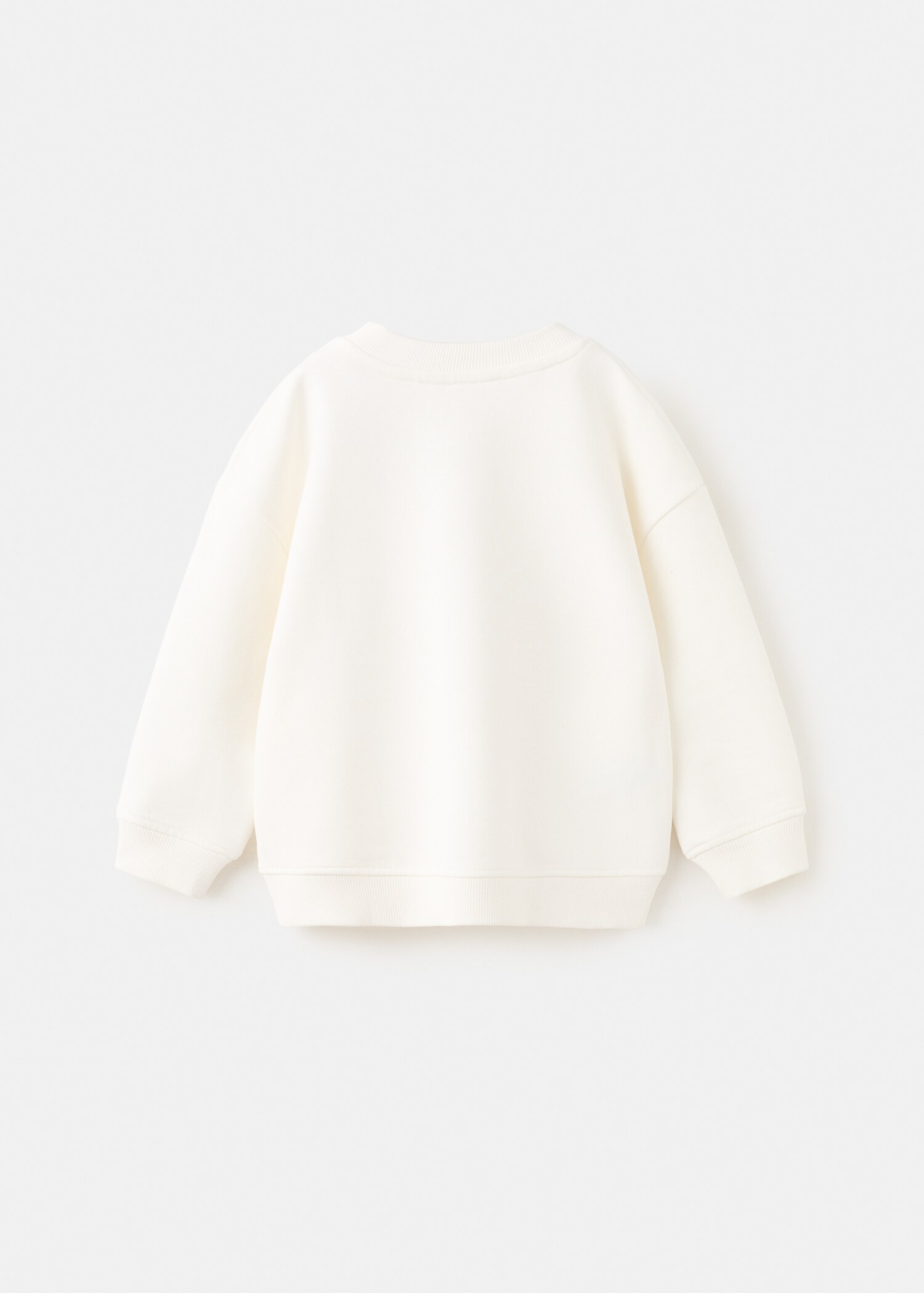 Printed cotton sweatshirt - Reverse of the article