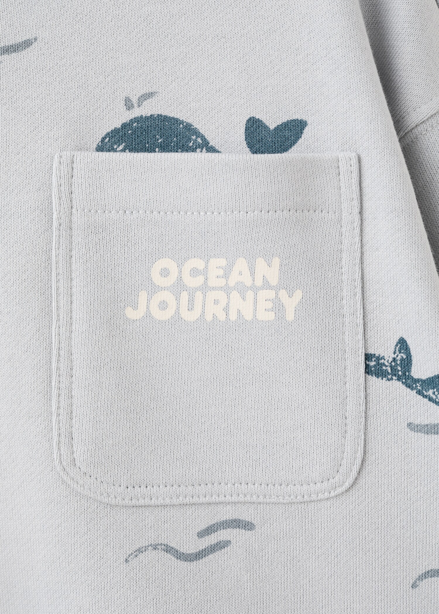 Sudadera estampada bolsillo - Detalle del artículo 8