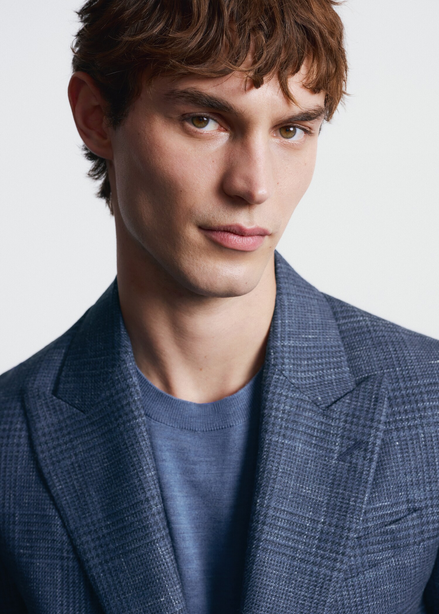 Slim-fit blazer in Lanerossi® by Marzotto fabric - Details of the article 1