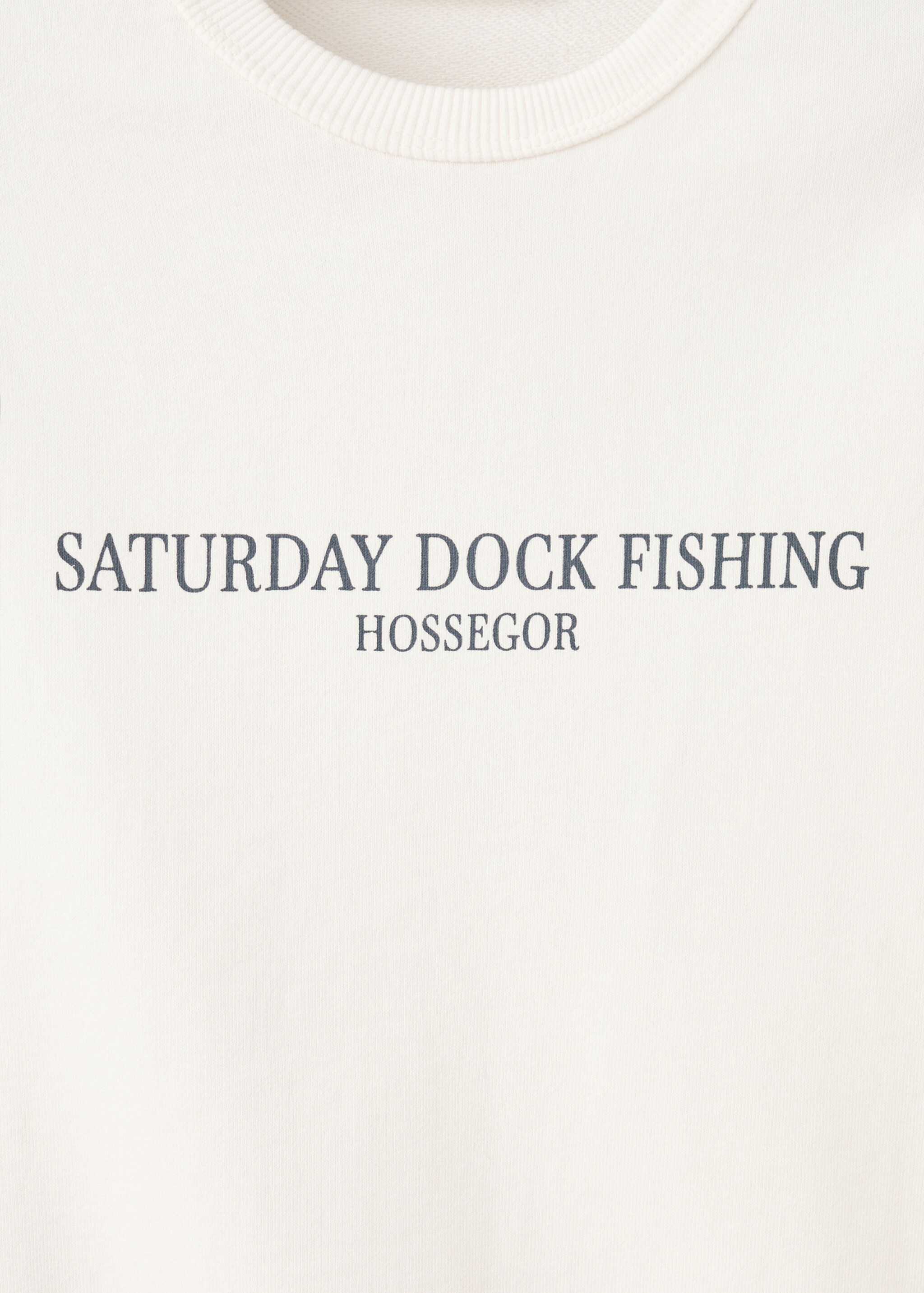 Suéter algodão estampada - Pormenor do artigo 8, Branco-pérola. Ref: 27055149-00.