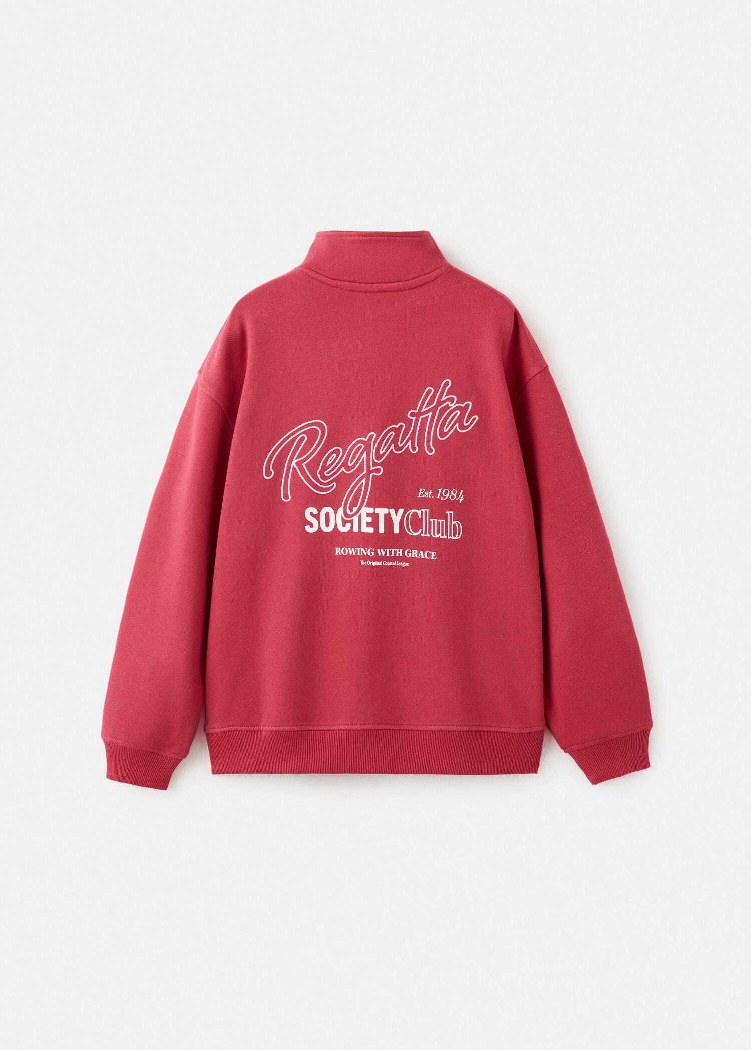 Perkins-neck cotton sweater - Reverse of the article