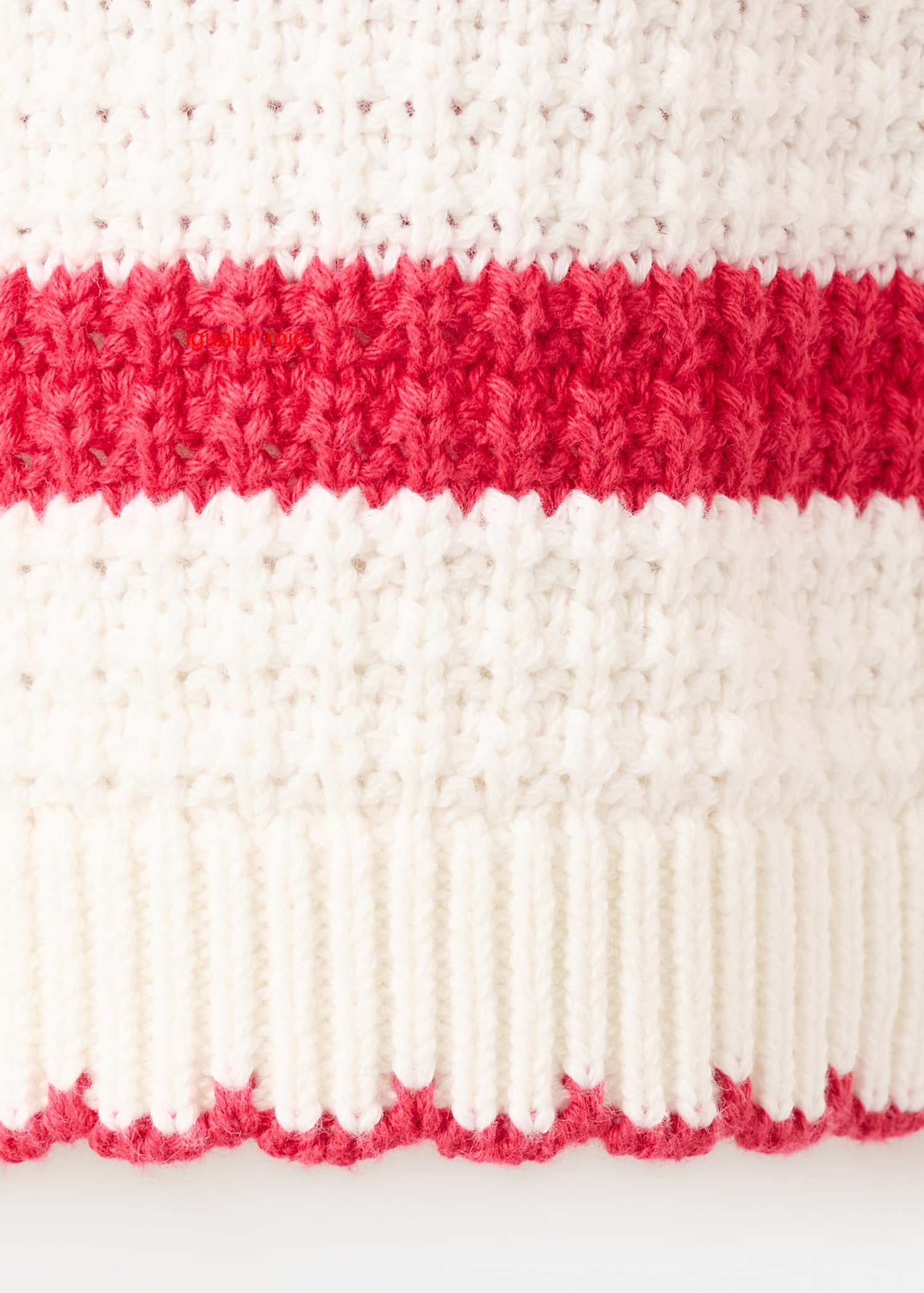 Knit striped sweater - Details of the article 0
