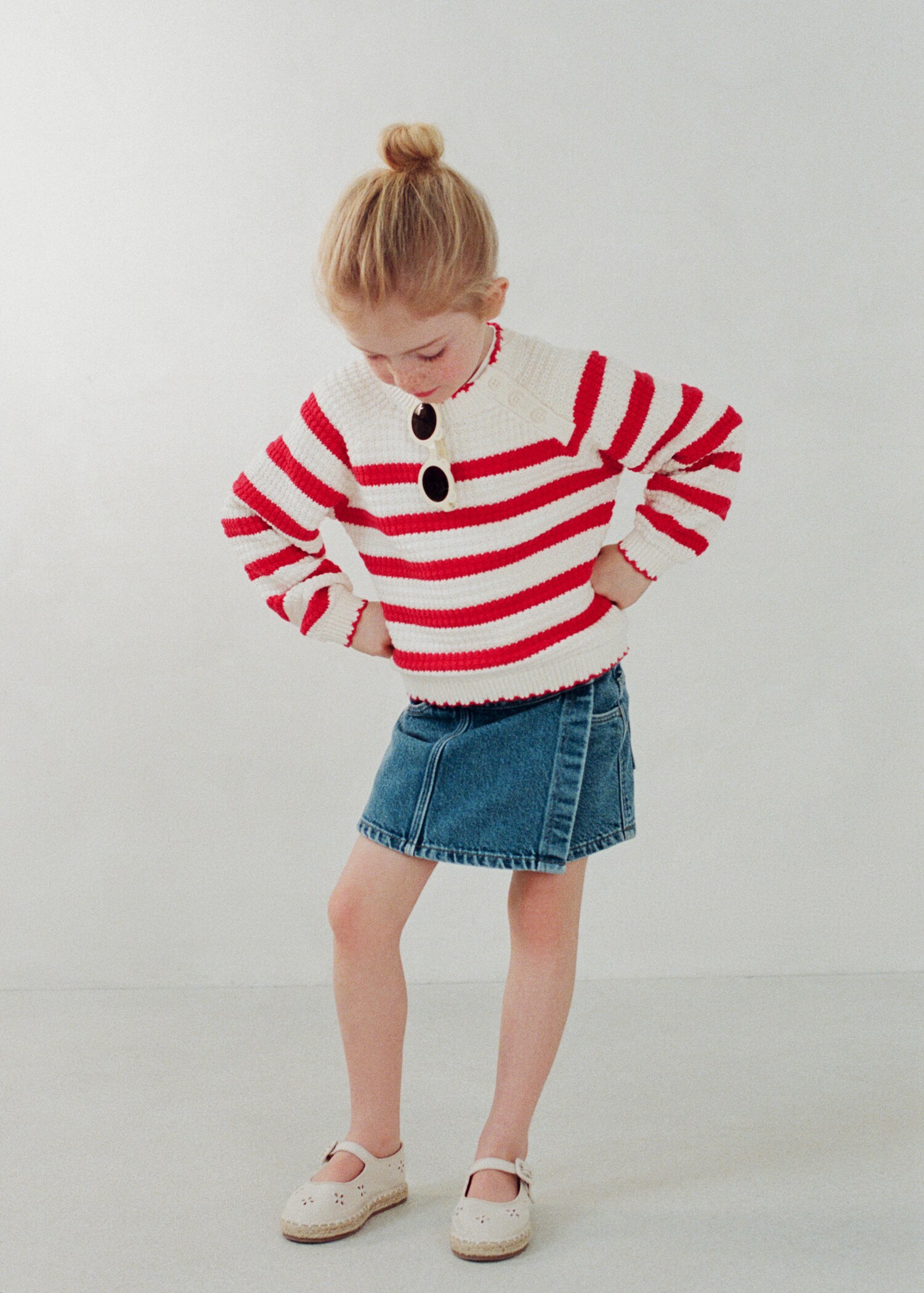 Knit striped sweater - Details of the article 5