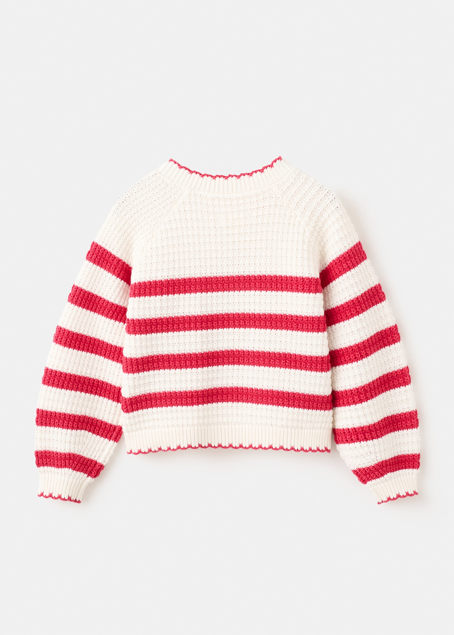 Knit striped sweater - Reverse of the article