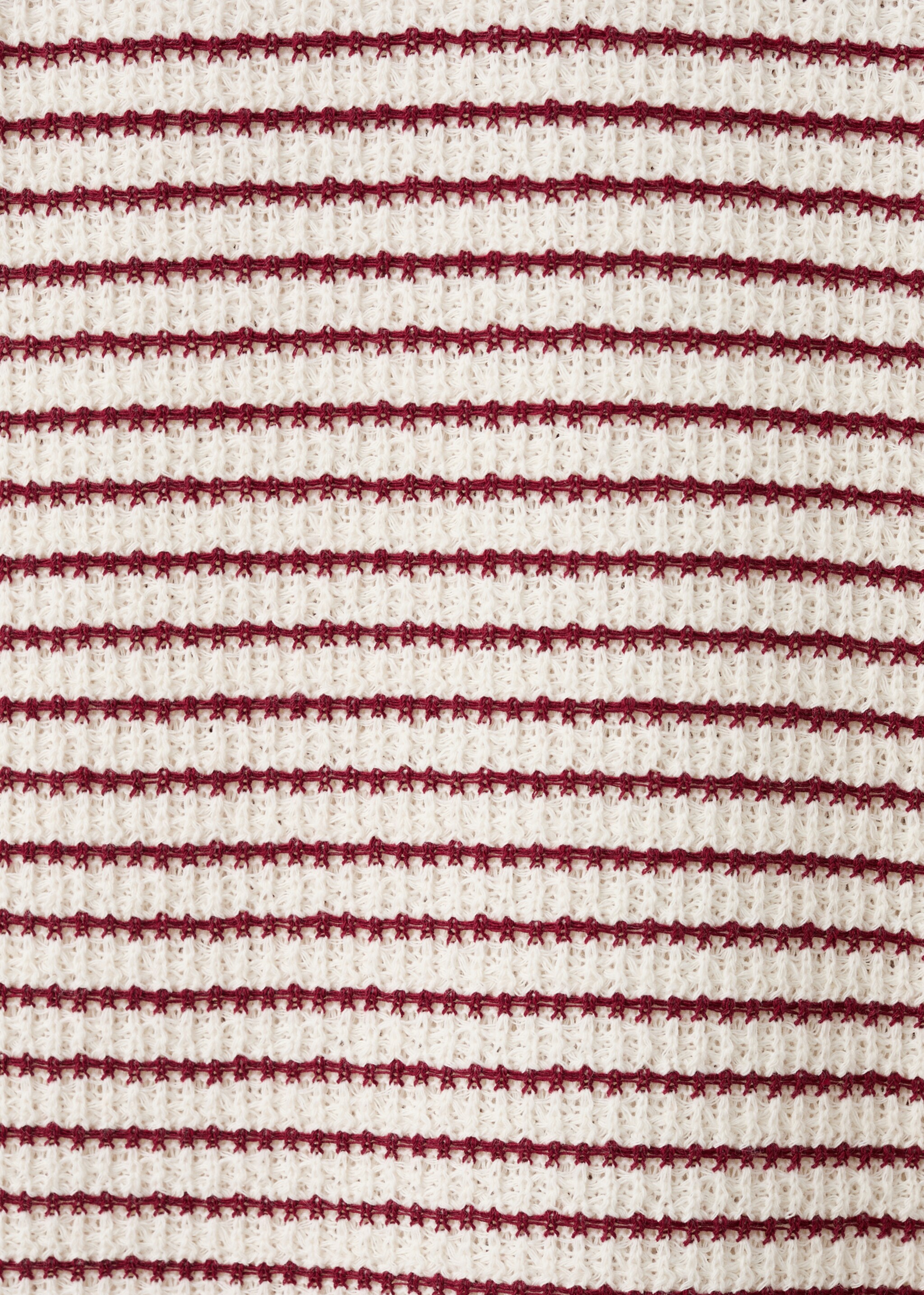 Striped knit trousers - Details of the article 0, Red. Ref: 27055155-00.