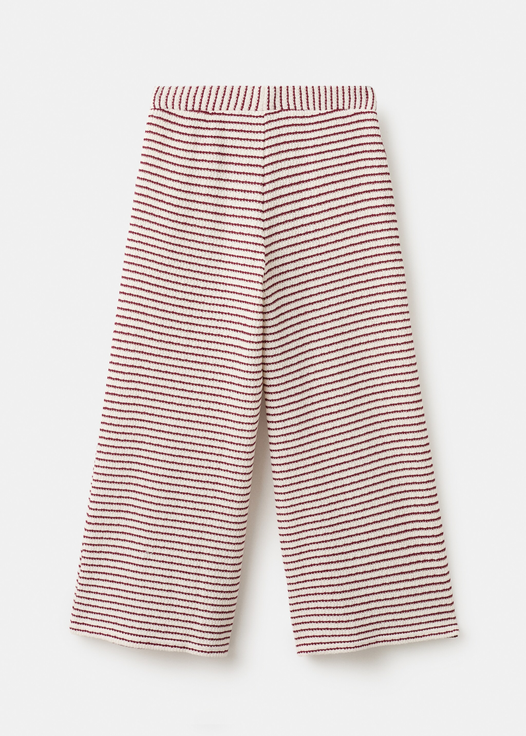 Striped knit trousers - Reverse of the article, Red. Ref: 27055155-00.