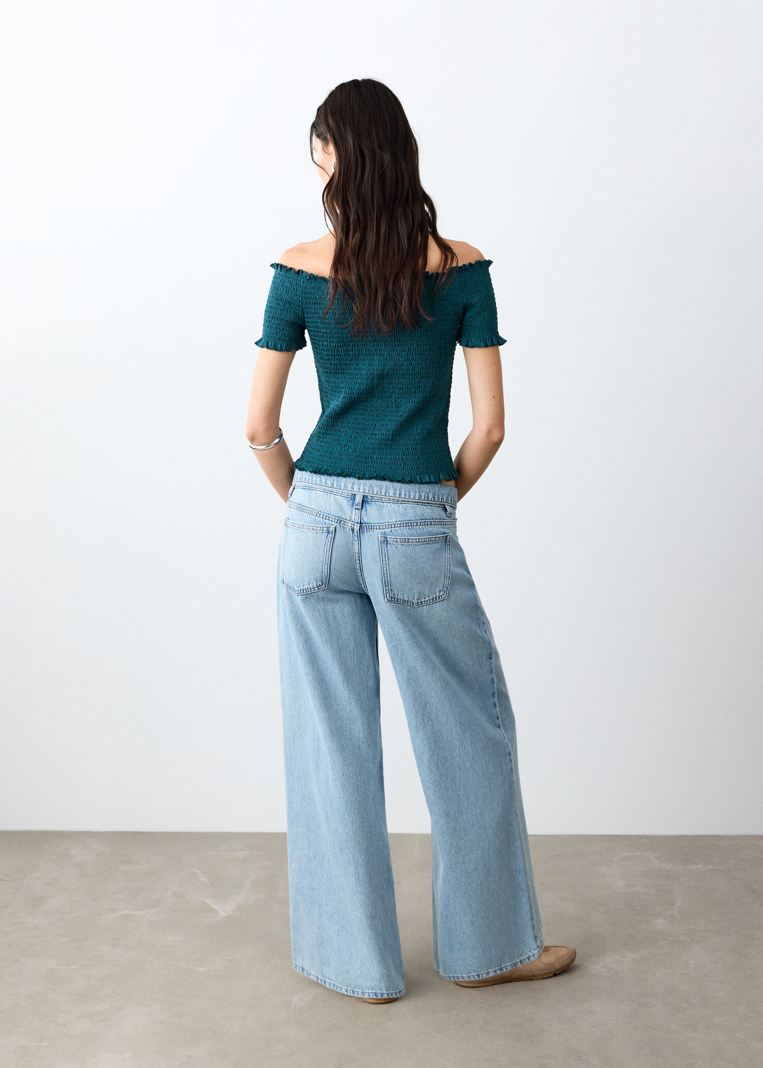 Top crop froncé - Verso de l’article