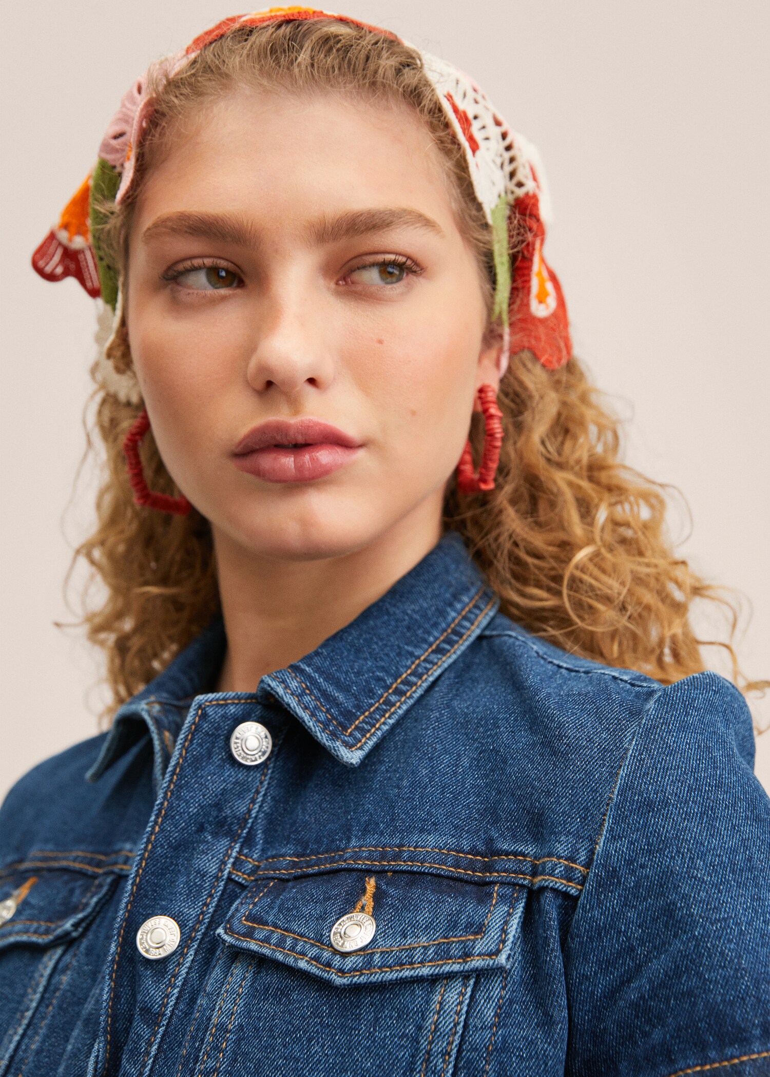 Denim shirt dress - Details of the article 1