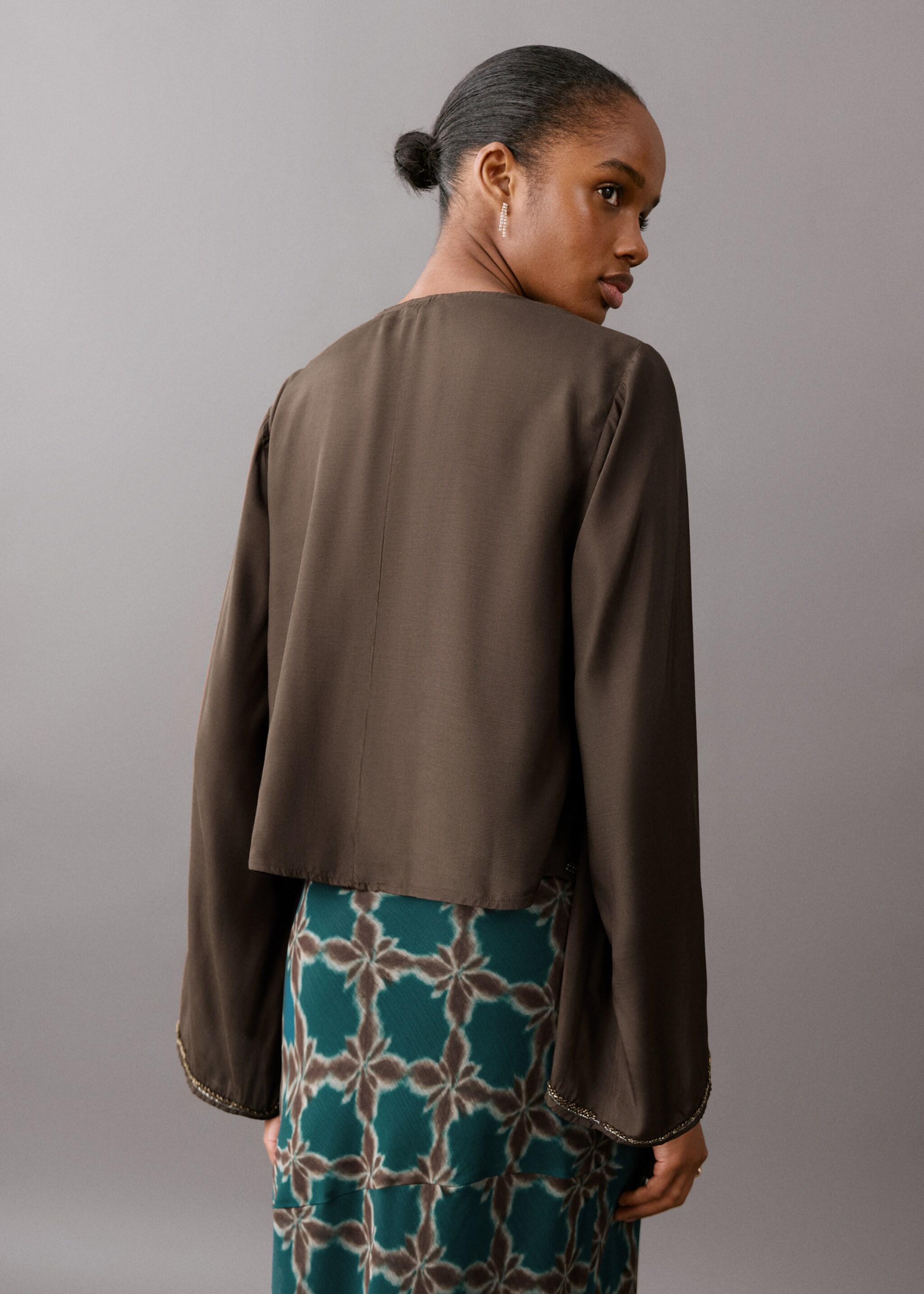 Veste lirio - Verso de l’article, Marron. Ref: 27055810-00.