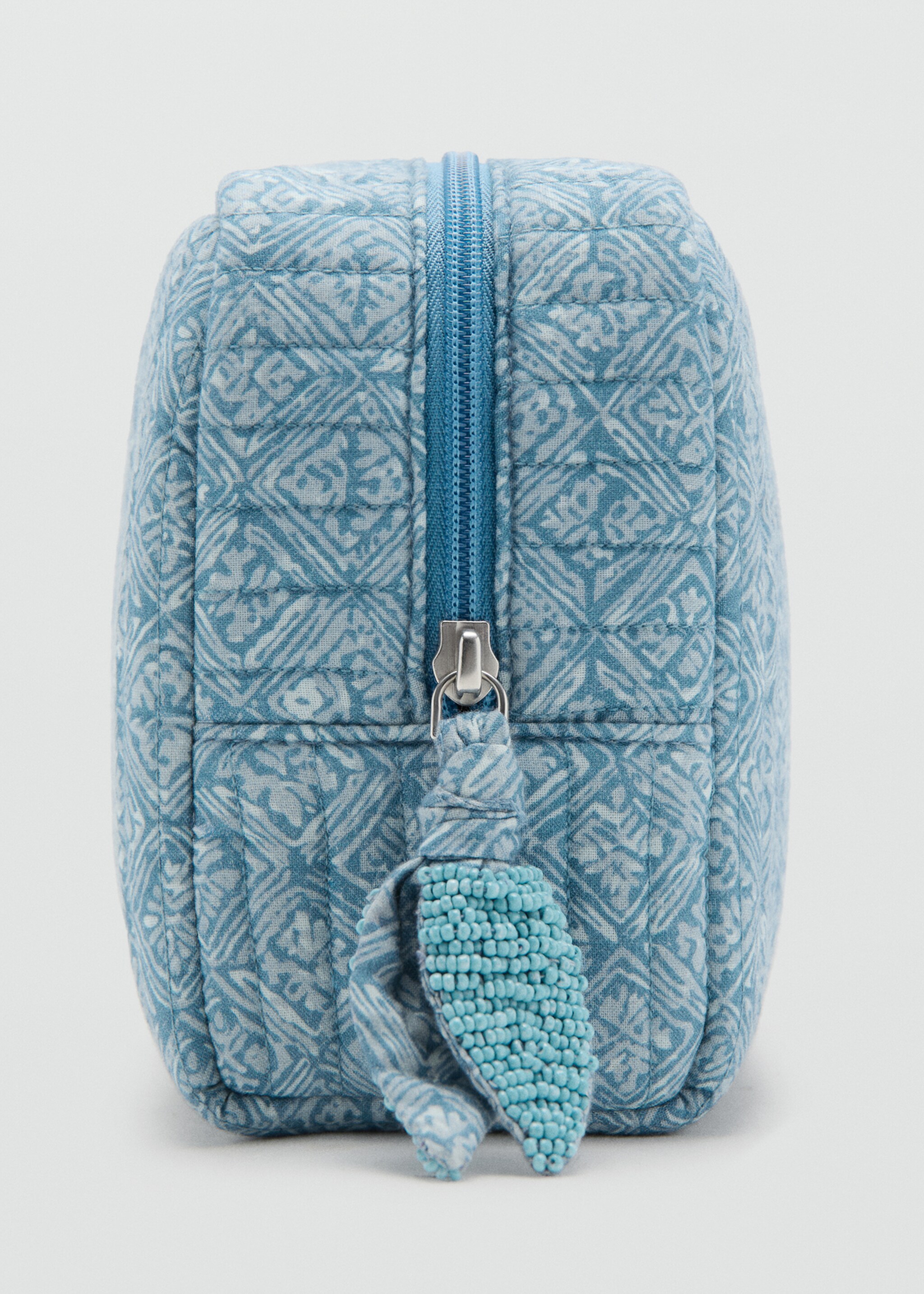 حقيبة مكياج بنقش إثني - تفاصيل المنتج 1, أخضر. Ref: 27055813-00.