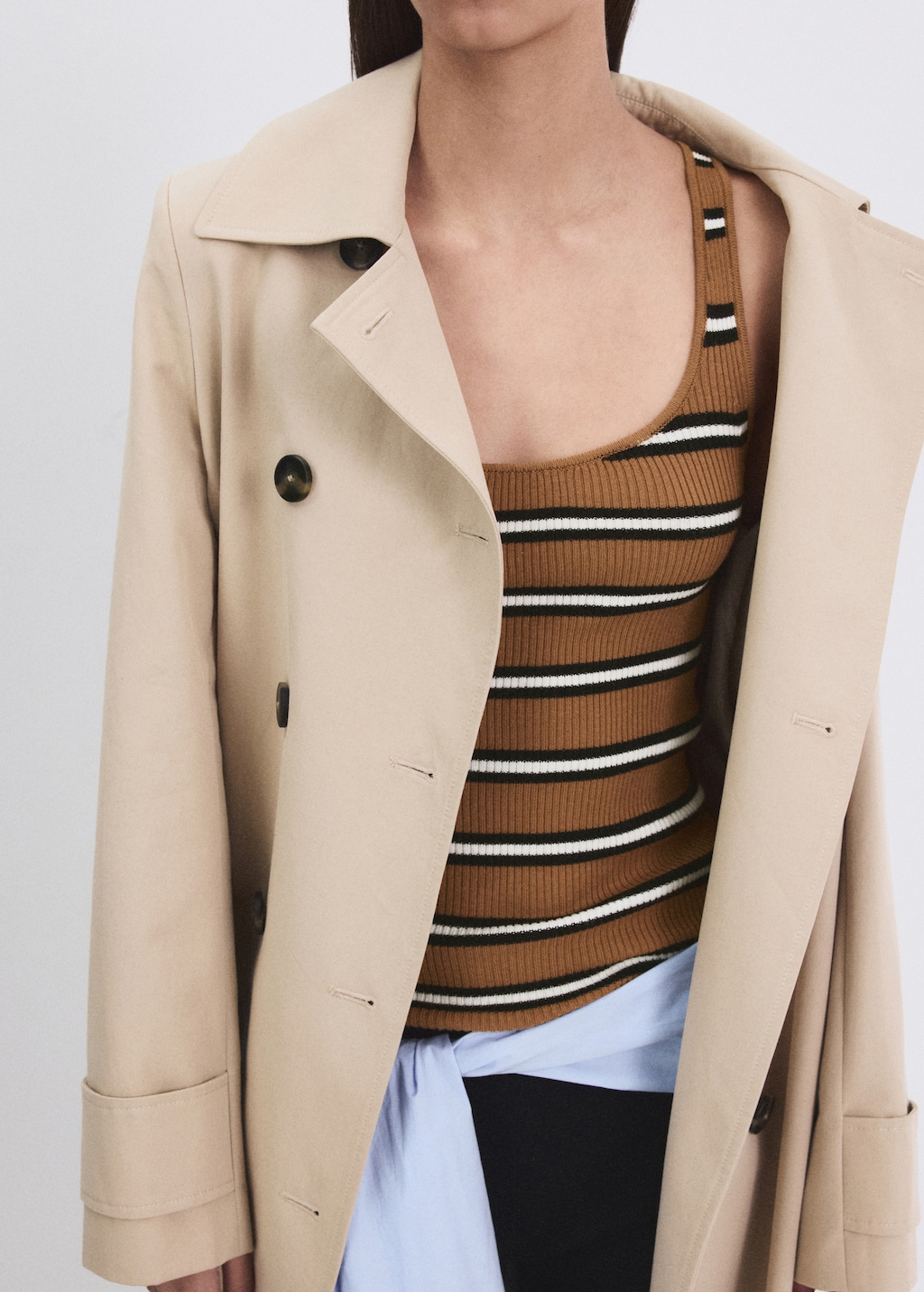 Striped knit top
