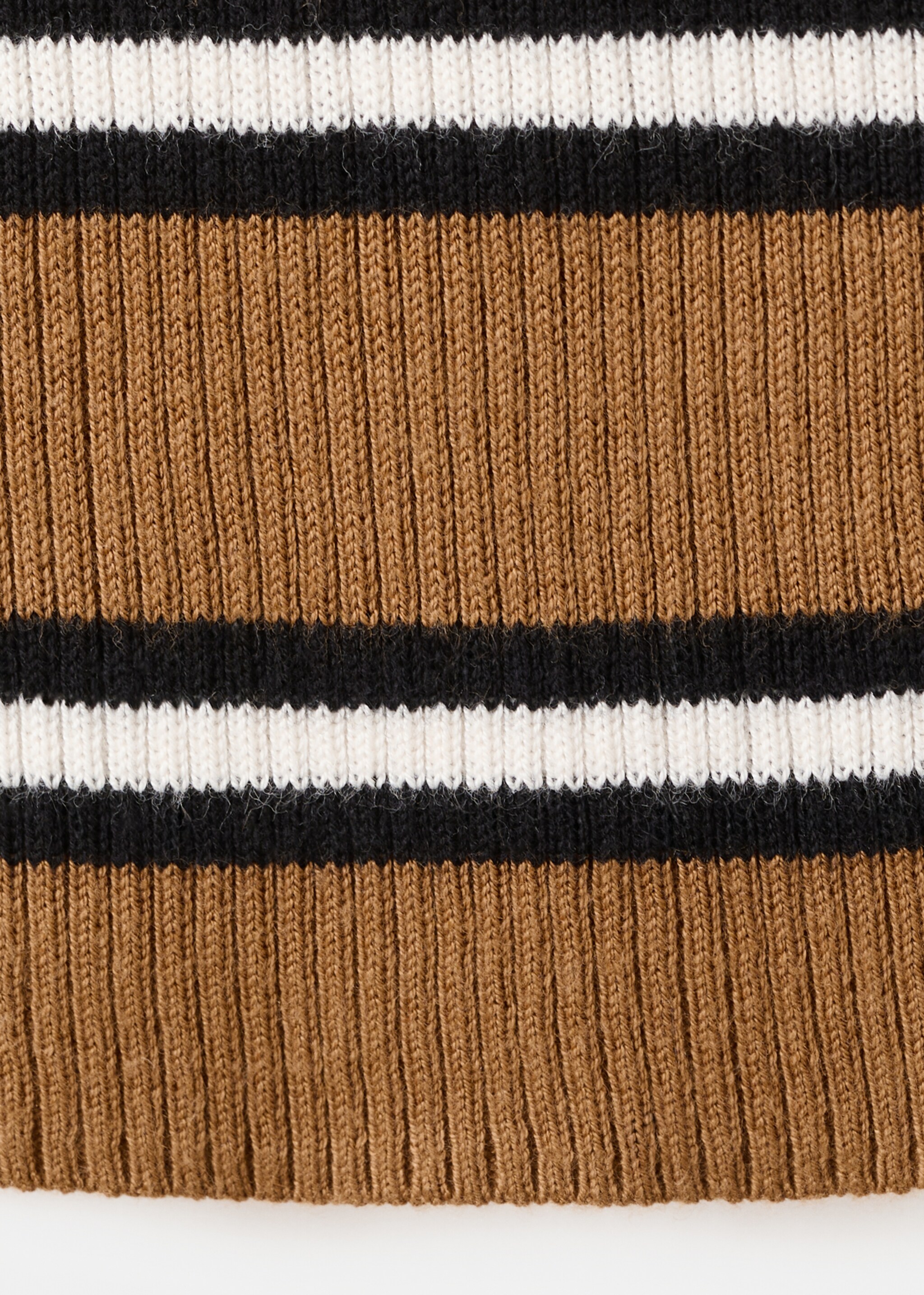 Top maille à rayures - Détail de l'article 0, Caramel. Ref: 27055818-00.