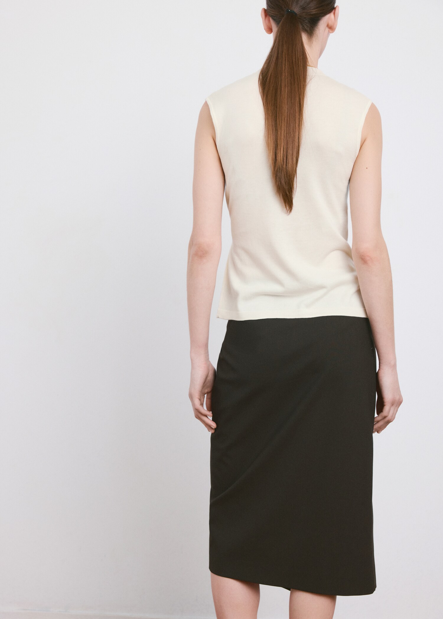 Top maille froncé sur le côté - Verso de l’article