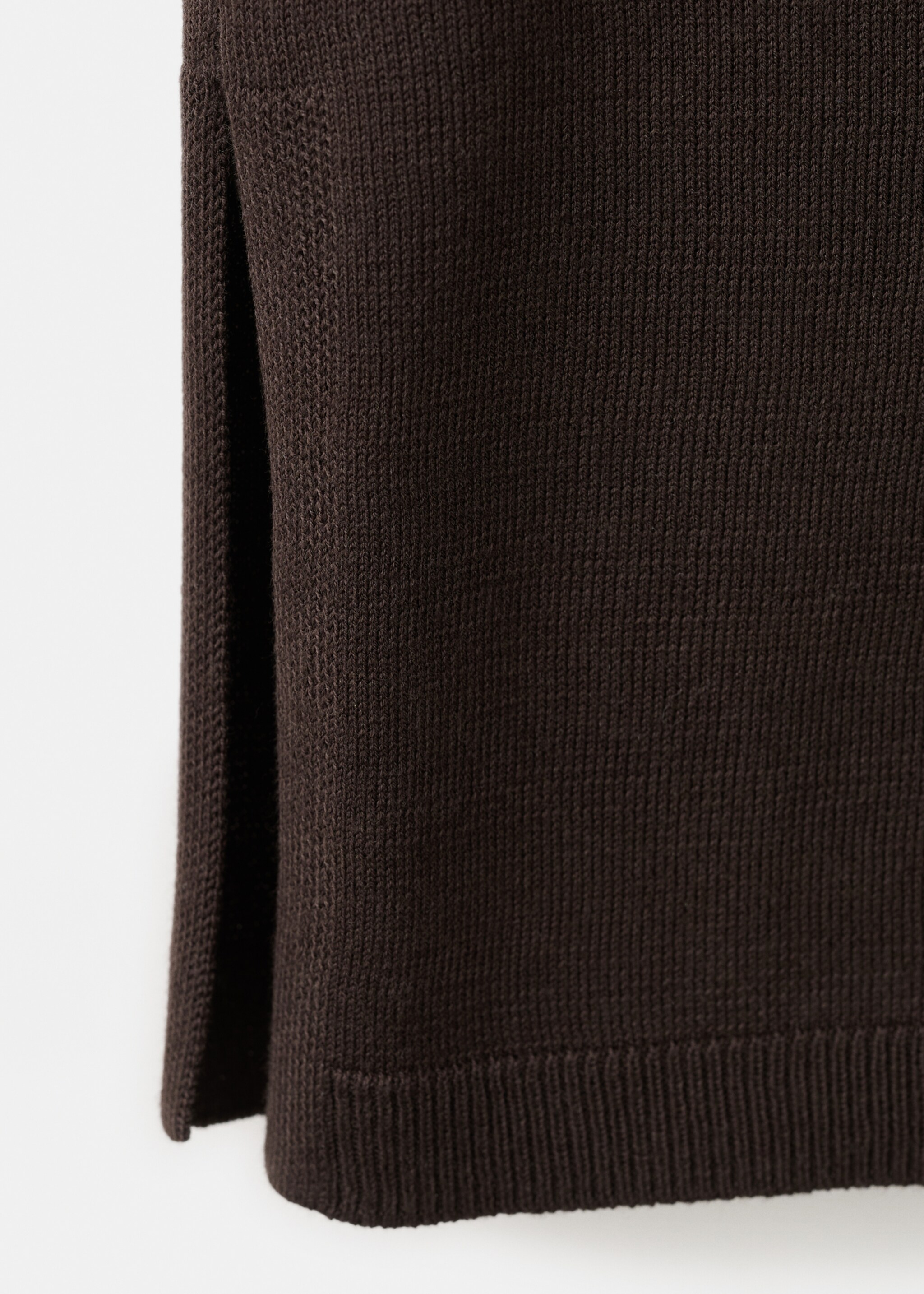 Top maille froncé sur le côté - Détail de l'article 0, Chocolat. Ref: 27055819-00.