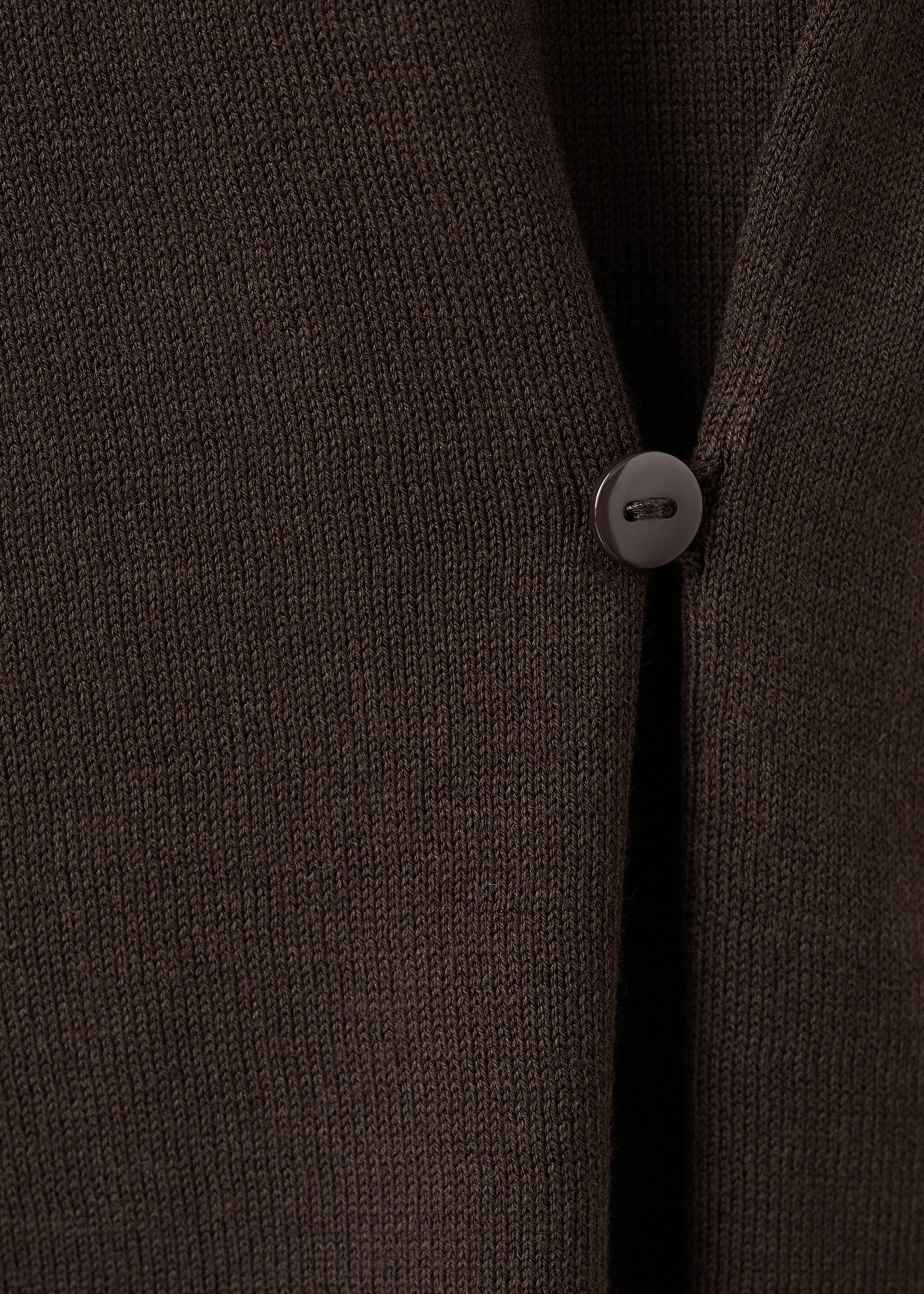 Top maille froncé sur le côté - Détail de l'article 8, Chocolat. Ref: 27055819-00.