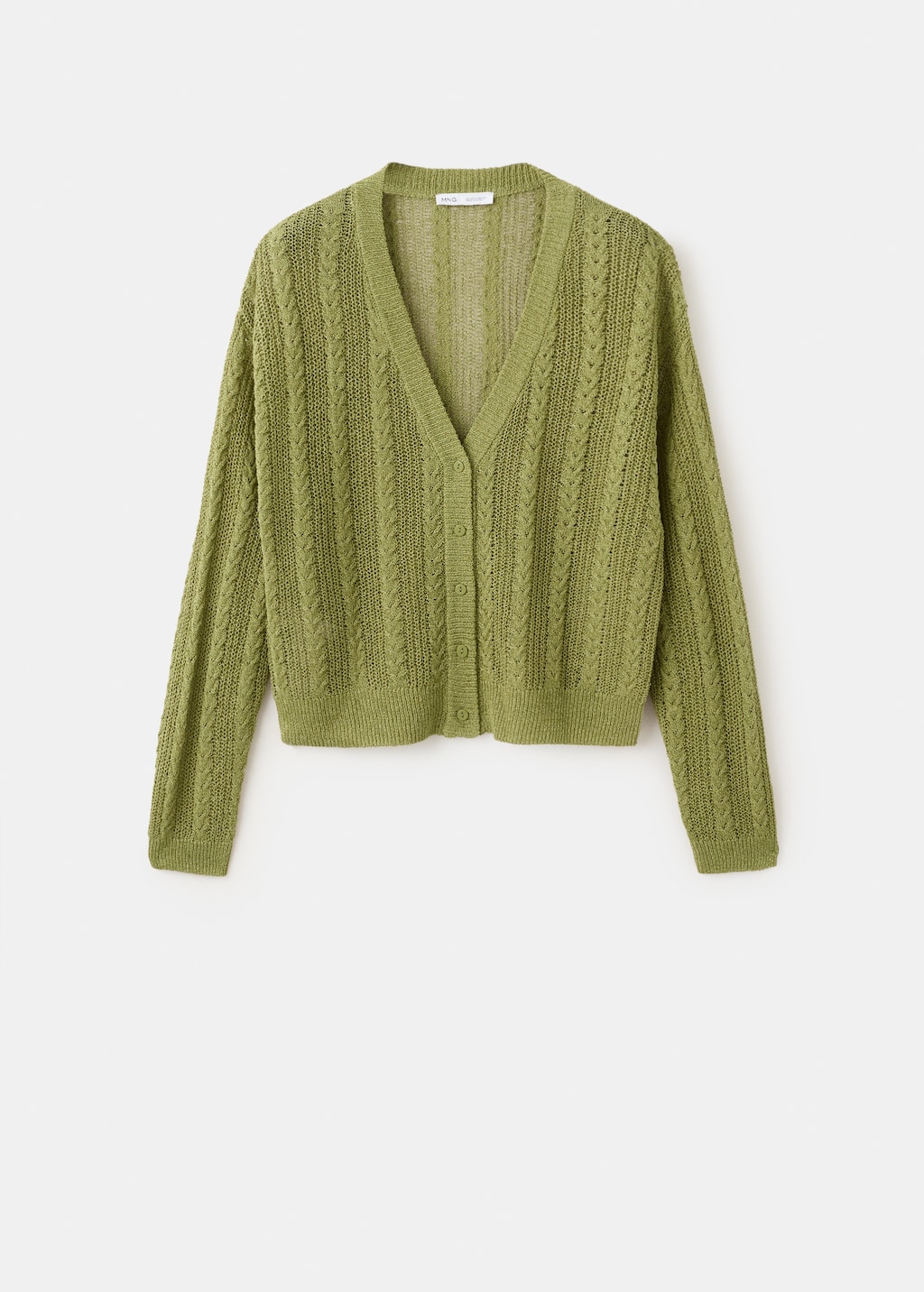 Knitted braided cardigan - image 2